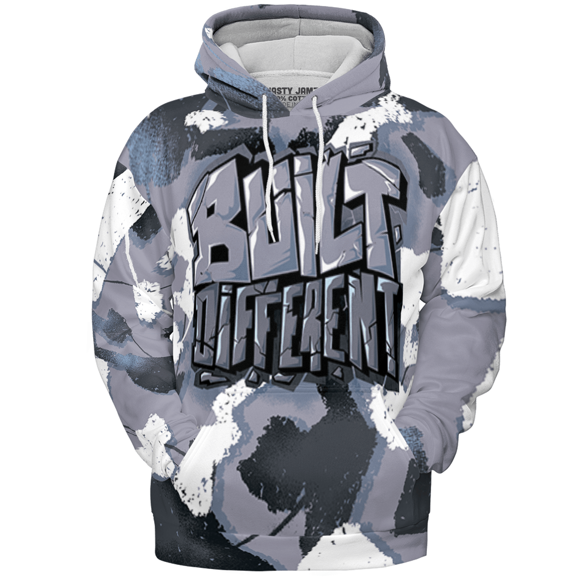 Stealth 14s Hoodie Match Built Different 3D All-Over Print Broken - NastyJamz