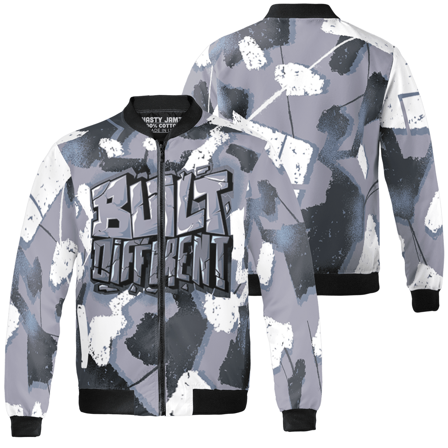 Stealth 14s Jacket Match Built Different 3D All-Over Print Broken - NastyJamz