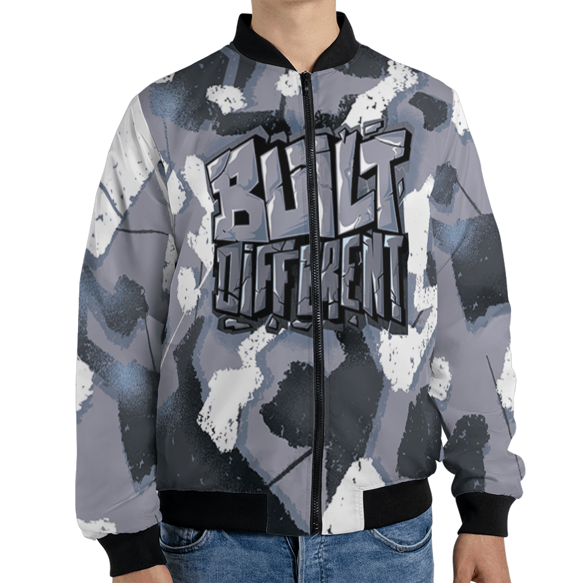 Stealth 14s Jacket Match Built Different 3D All-Over Print Broken - NastyJamz