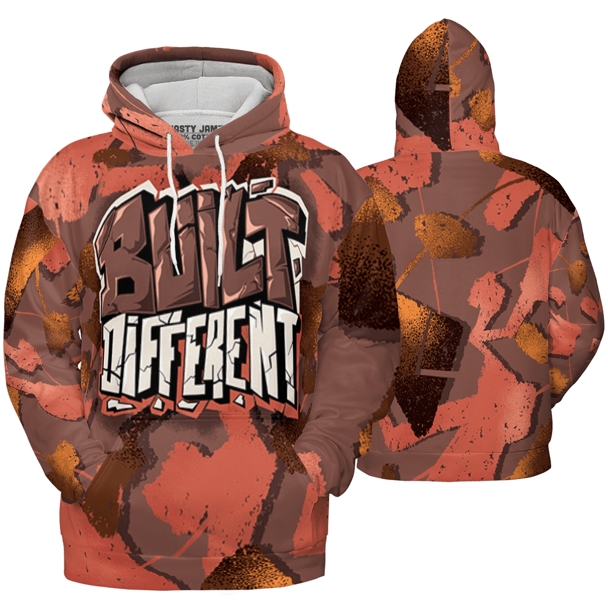 High OG Dusted Clay 1s Hoodie Match Built Different 3D All-Over Print Broken - NastyJamz