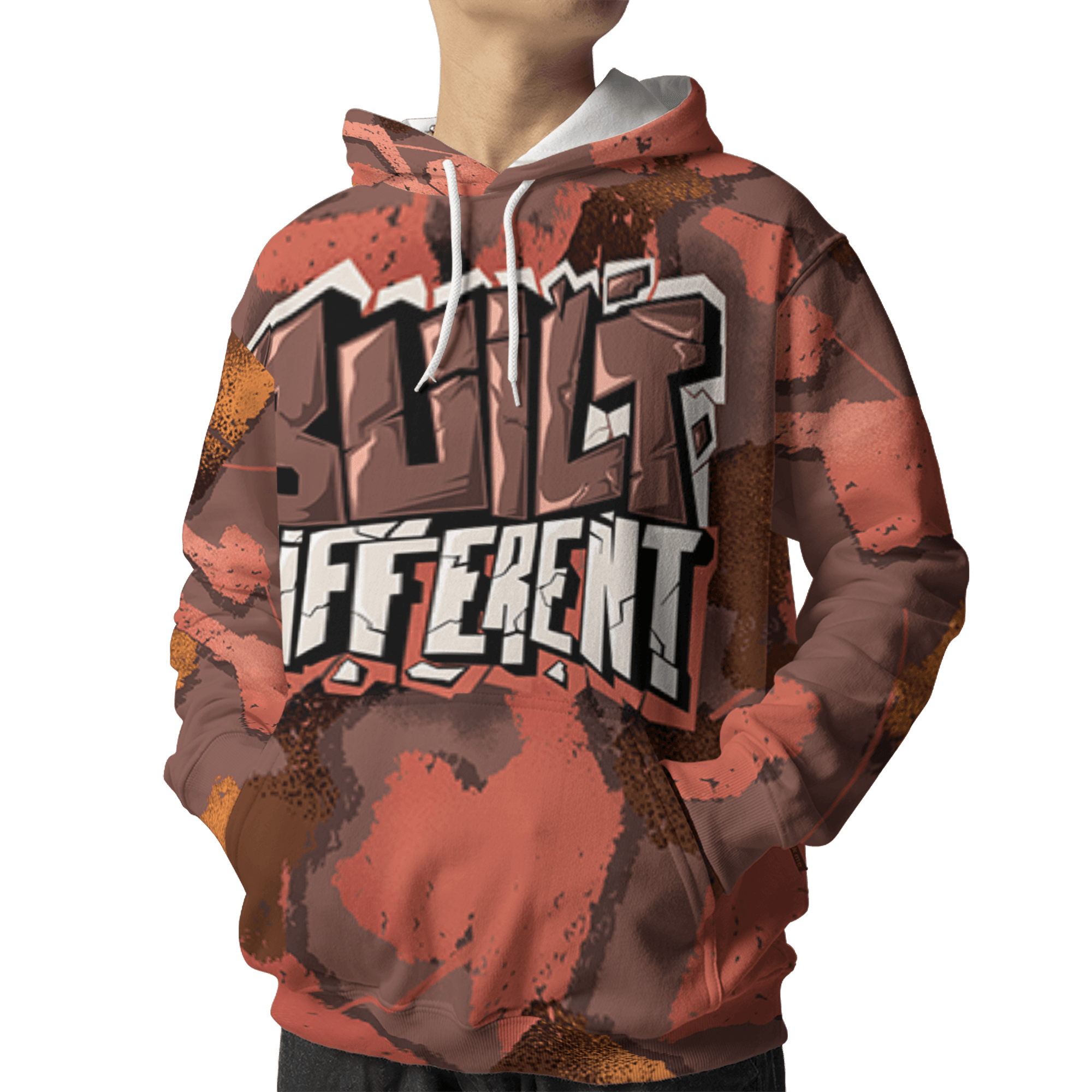 High OG Dusted Clay 1s Hoodie Match Built Different 3D All-Over Print Broken - NastyJamz