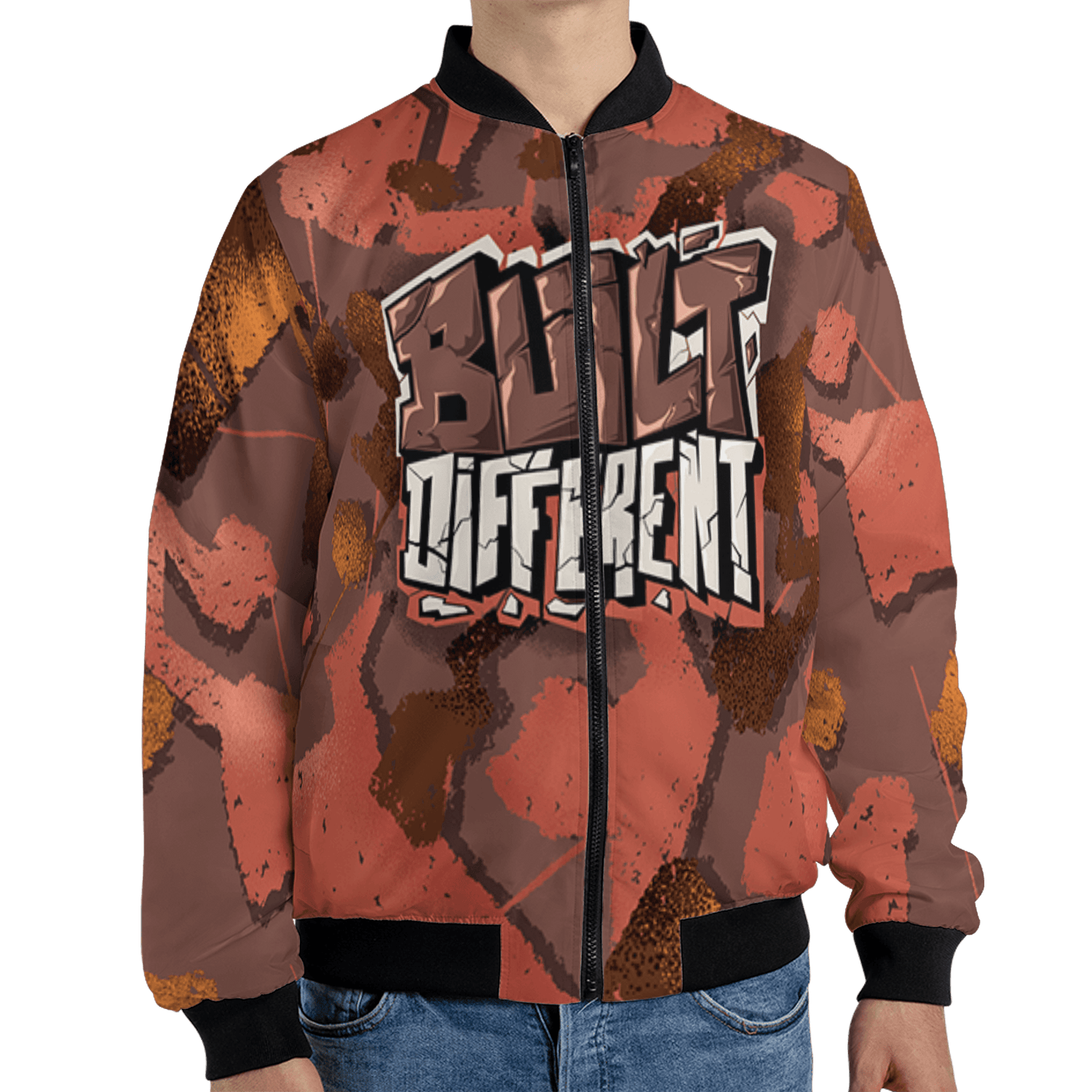 High OG Dusted Clay 1s Jacket Match Built Different 3D All-Over Print Broken - NastyJamz
