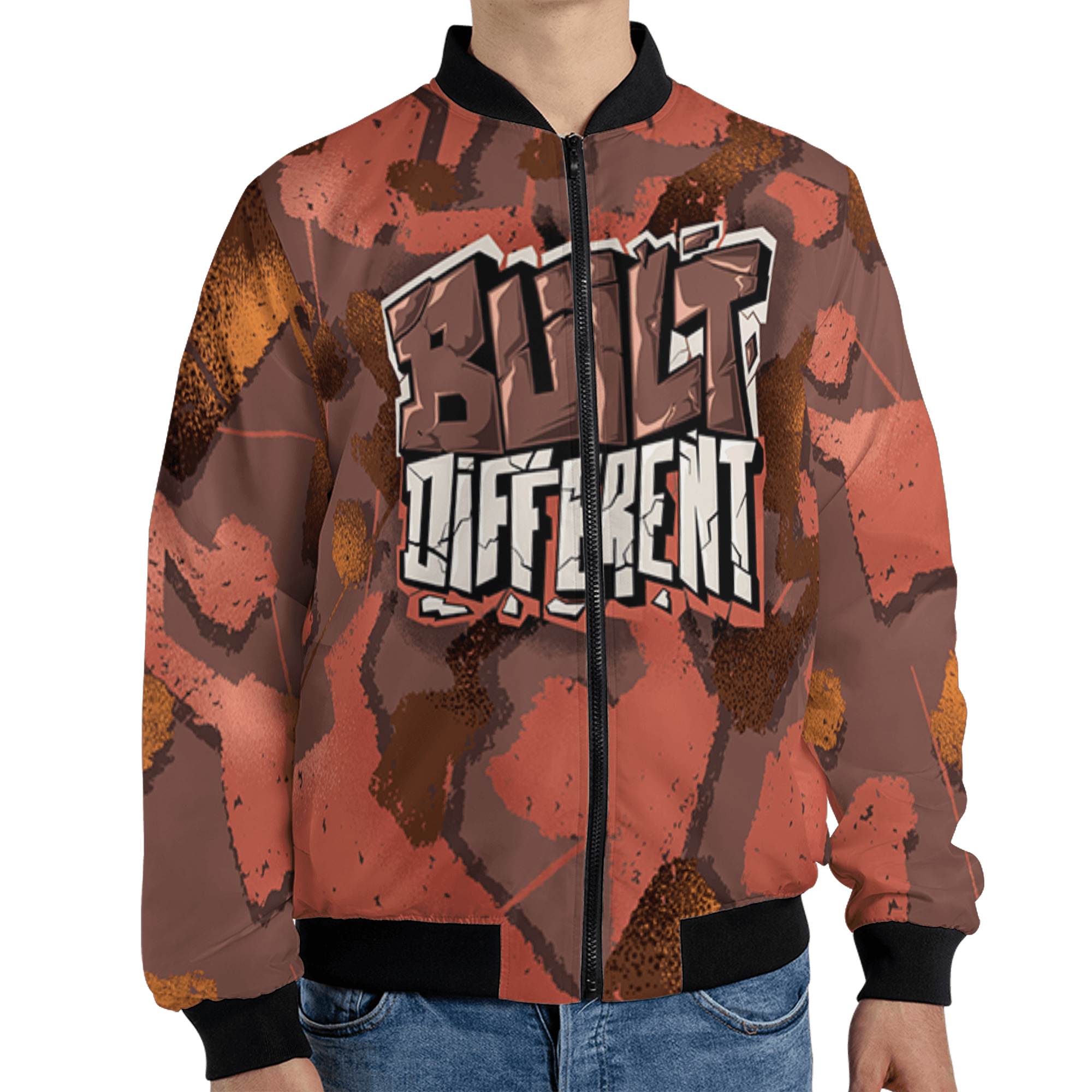 High OG Dusted Clay 1s Jacket Match Built Different 3D All-Over Print Broken - NastyJamz
