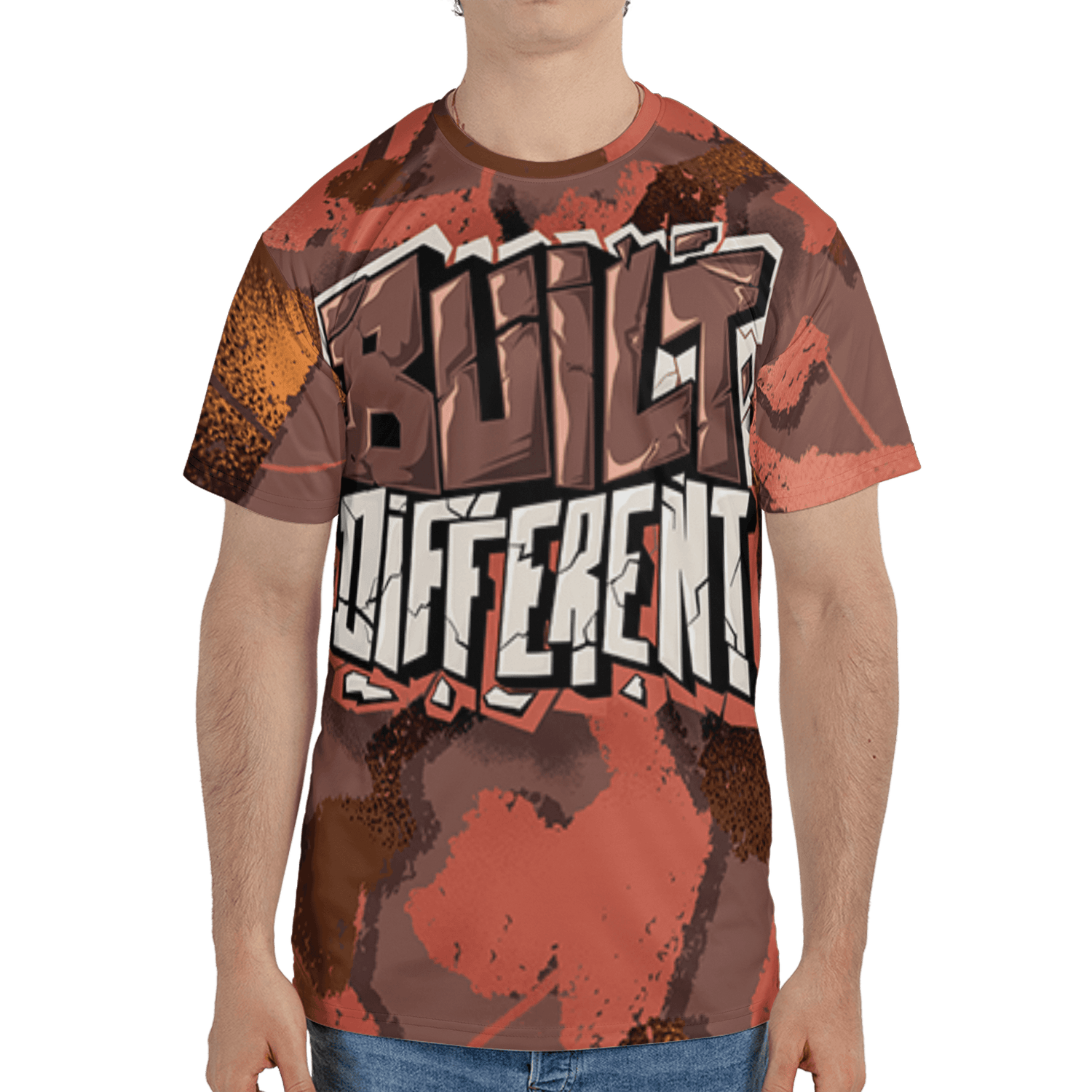 High OG Dusted Clay 1s T Shirt Match Built Different 3D All-Over Print Broken - NastyJamz