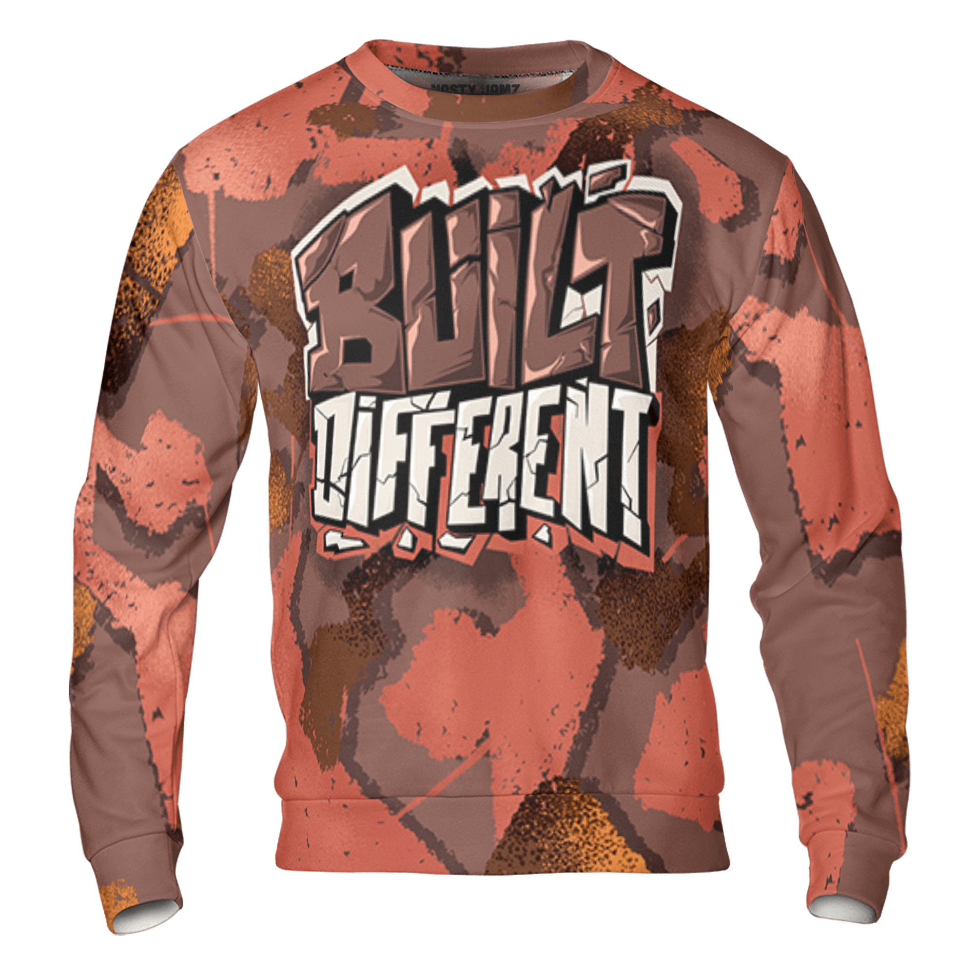 High OG Dusted Clay 1s Sweatshirt Match Built Different 3D All-Over Print Broken - NastyJamz
