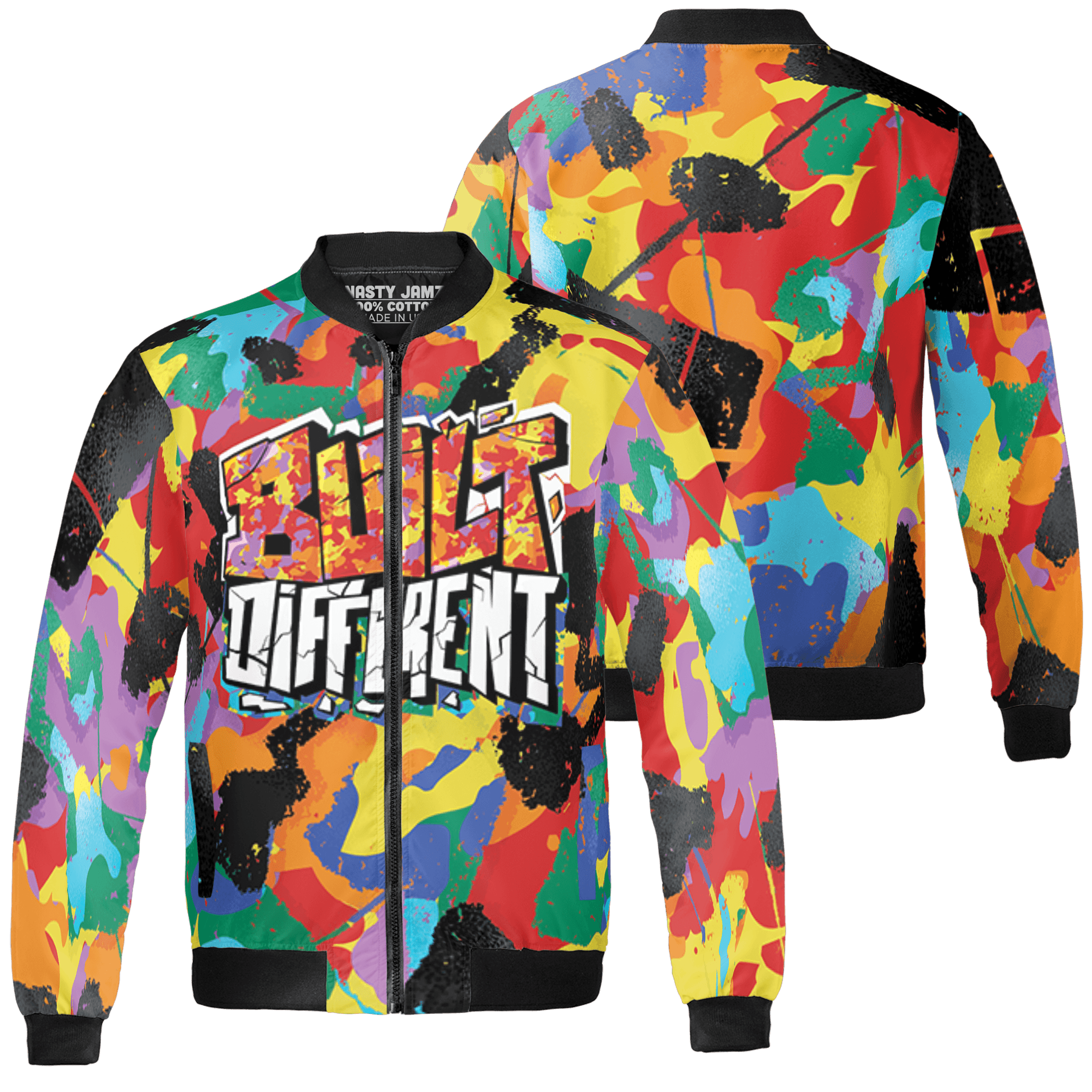 Mid GS Six Championships 1s Jacket Match Built Different 3D All-Over Print Broken - NastyJamz