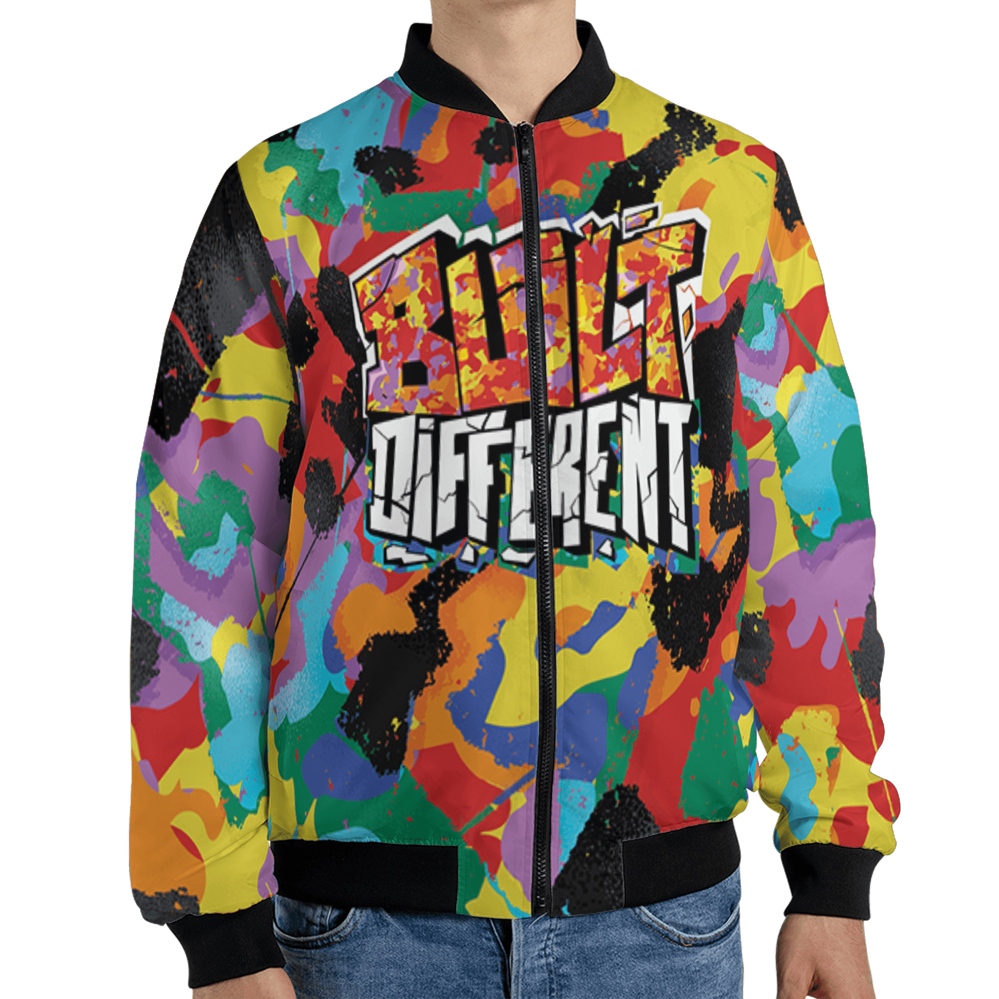 Mid GS Six Championships 1s Jacket Match Built Different 3D All-Over Print Broken - NastyJamz