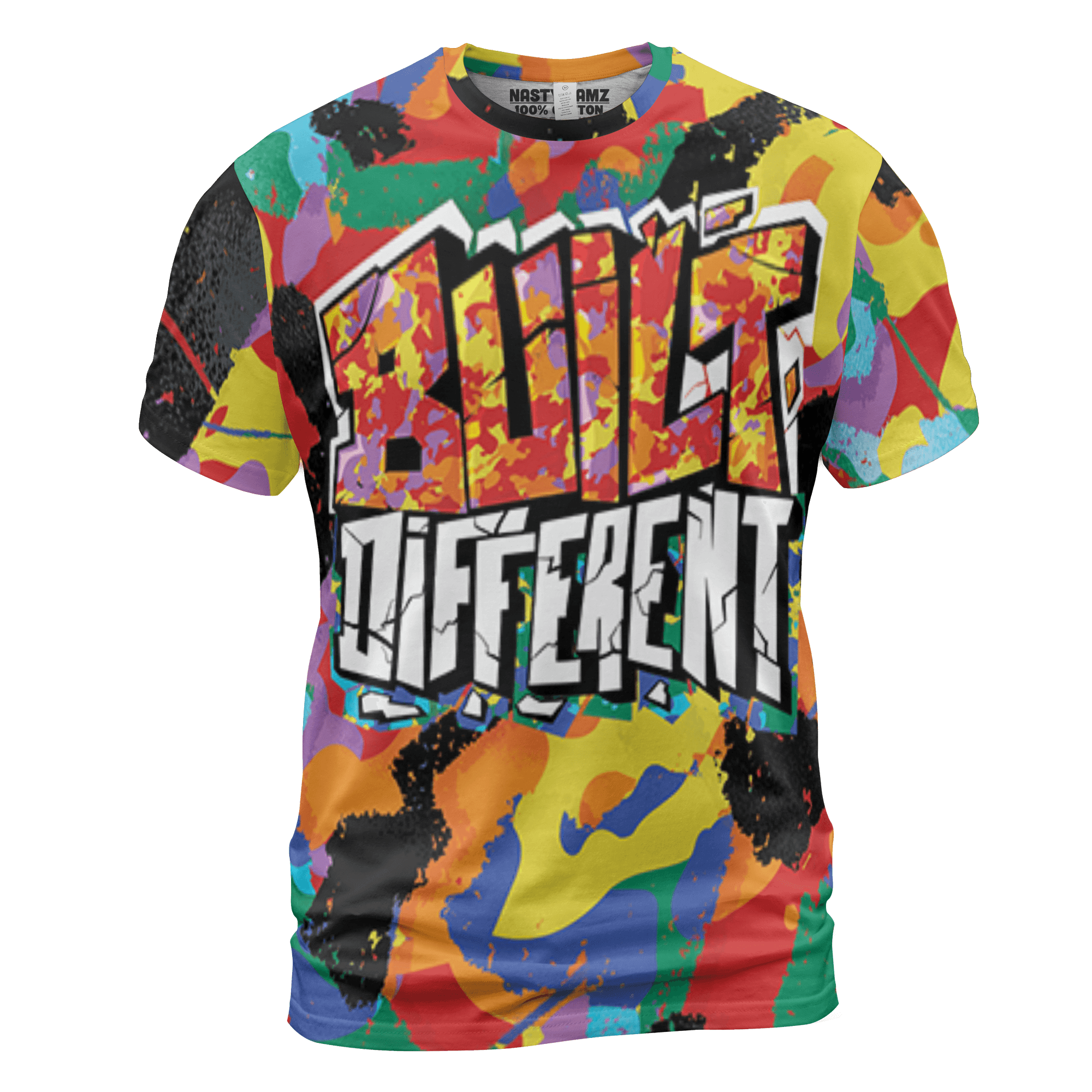 Mid GS Six Championships 1s T Shirt Match Built Different 3D All-Over Print Broken - NastyJamz