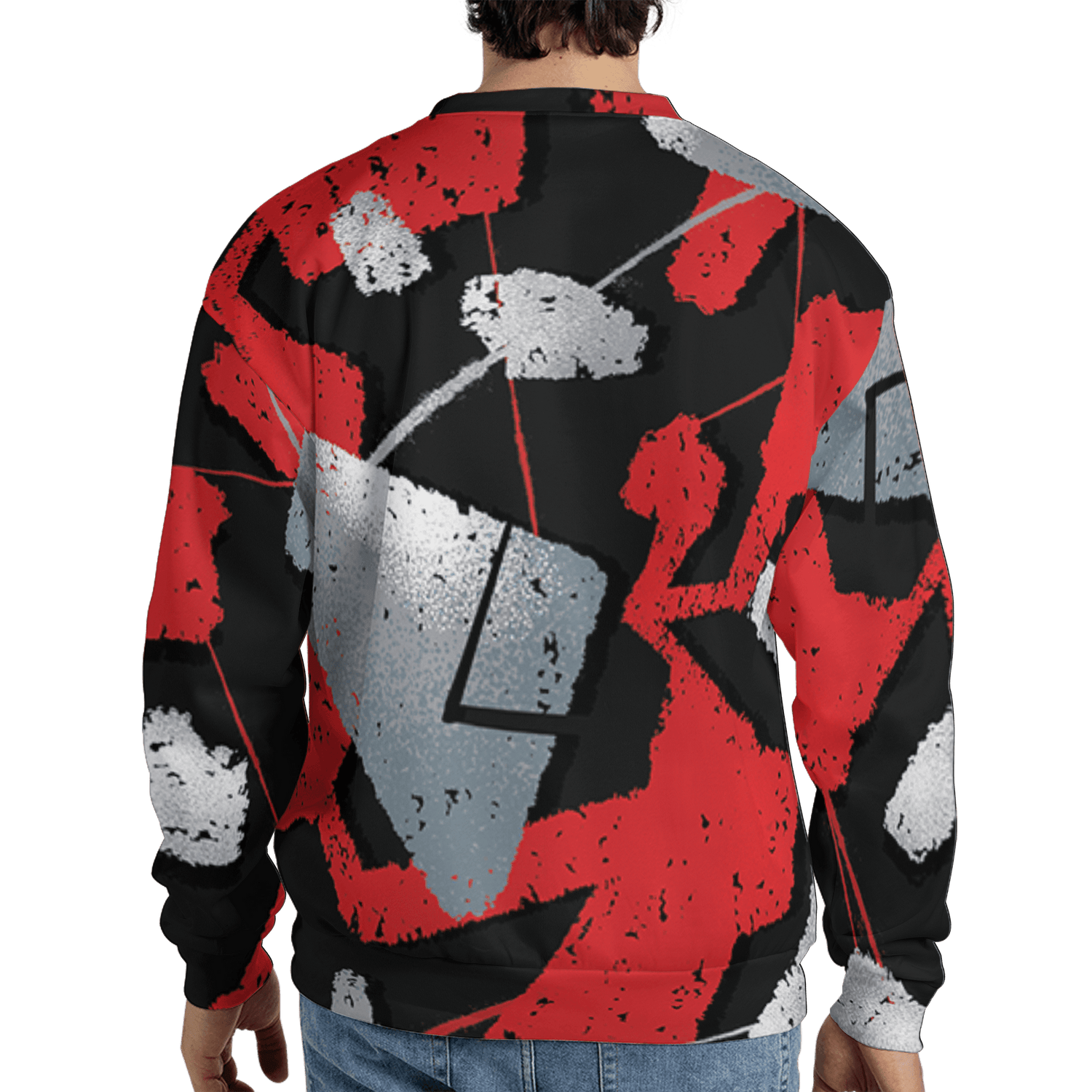Bred Reimagined 4s Sweatshirt Match Built Different 3D All-Over Print Broken - NastyJamz