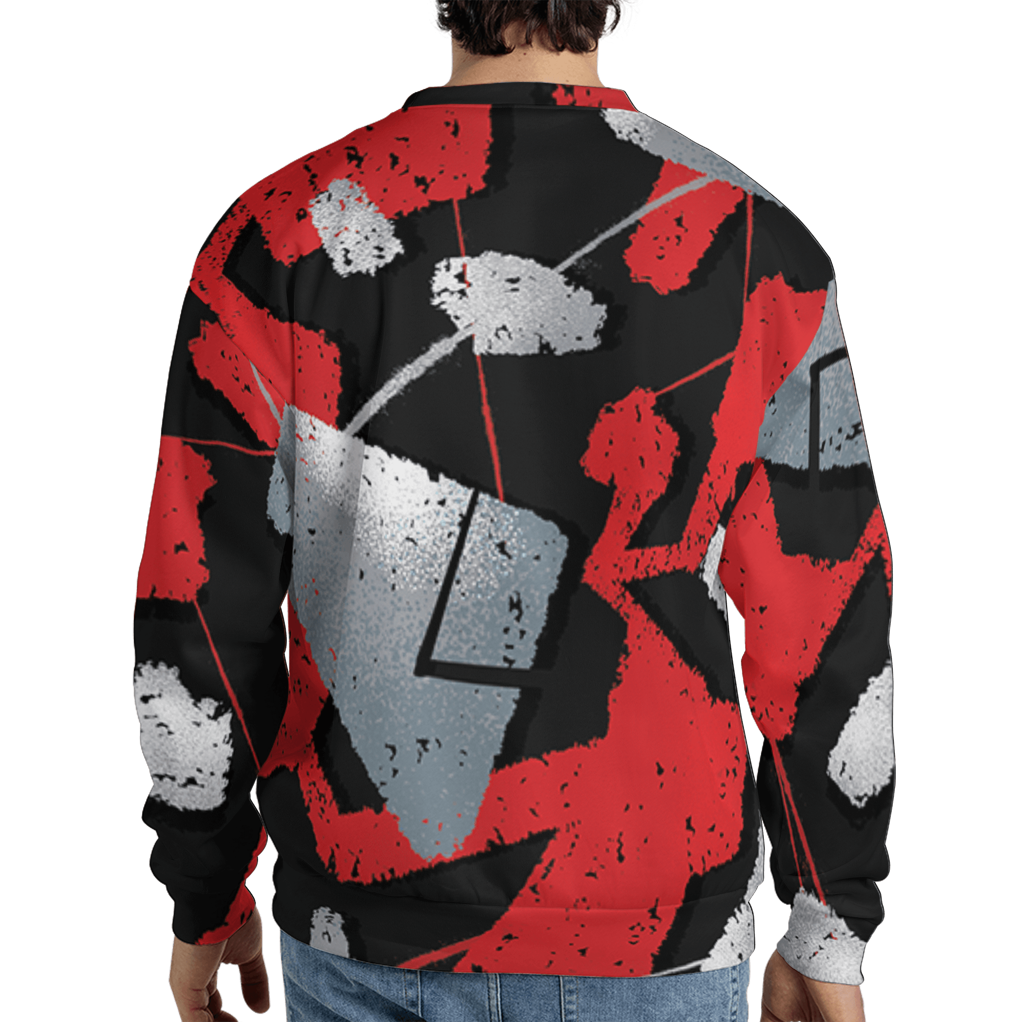 Bred Reimagined 4s Sweatshirt Match Built Different 3D All-Over Print Broken - NastyJamz