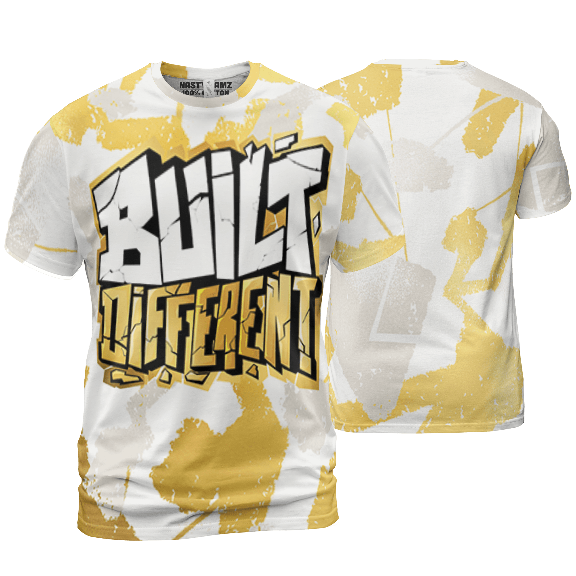 Sail 4s T Shirt Match Built Different 3D All-Over Print Broken - NastyJamz