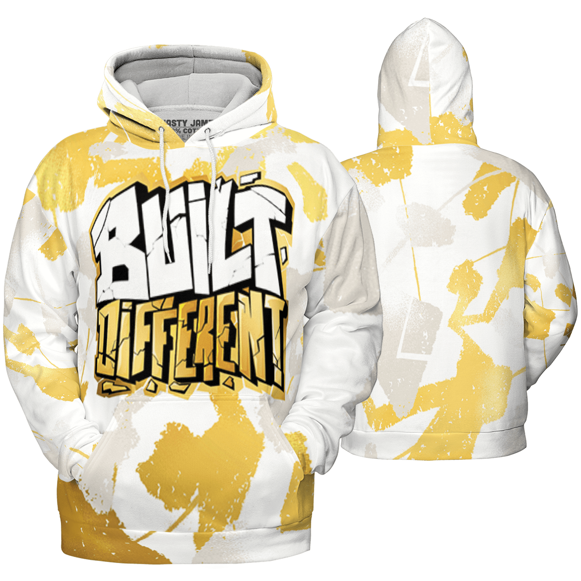 Sail 4s Hoodie Match Built Different 3D All-Over Print Broken - NastyJamz