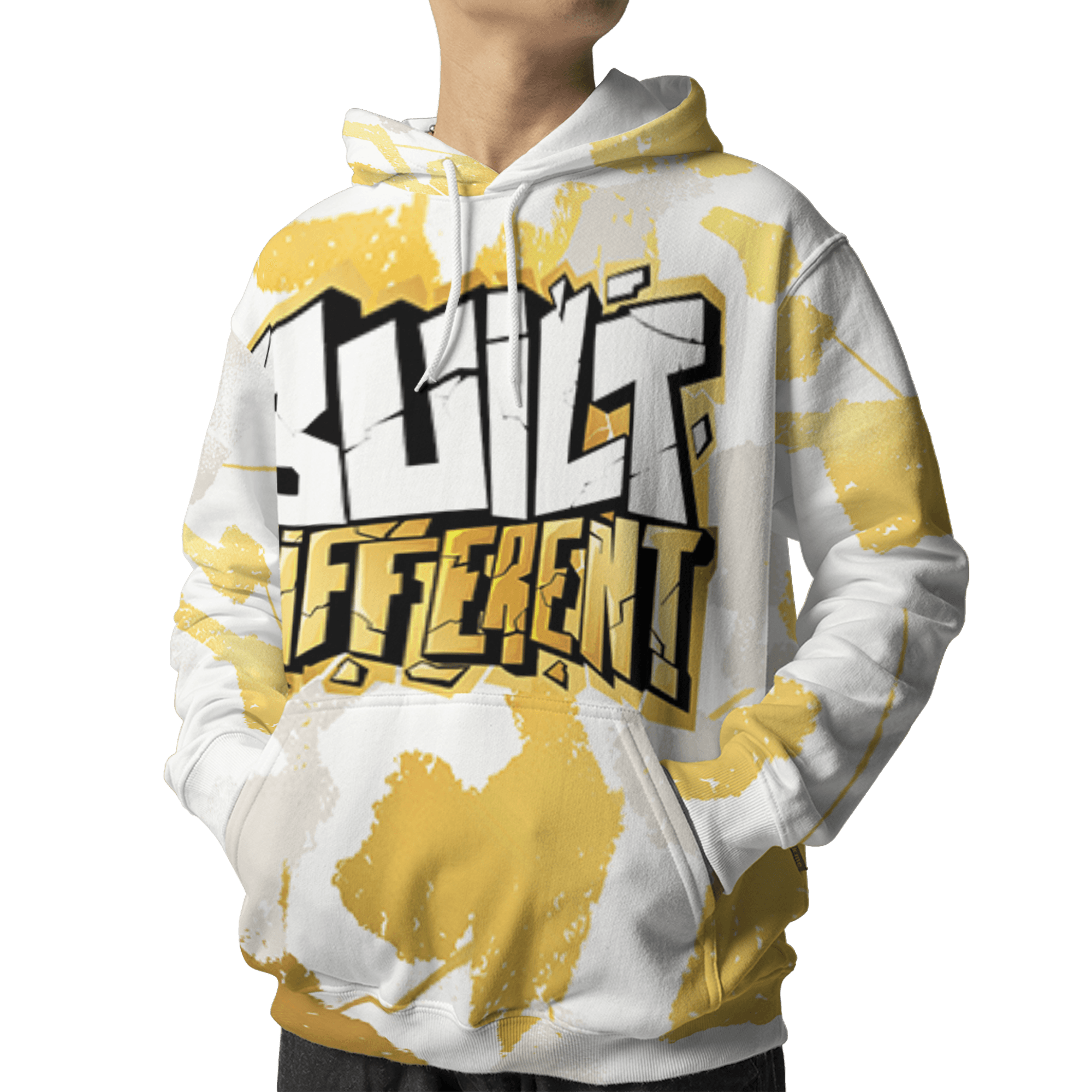 Sail 4s Hoodie Match Built Different 3D All-Over Print Broken - NastyJamz