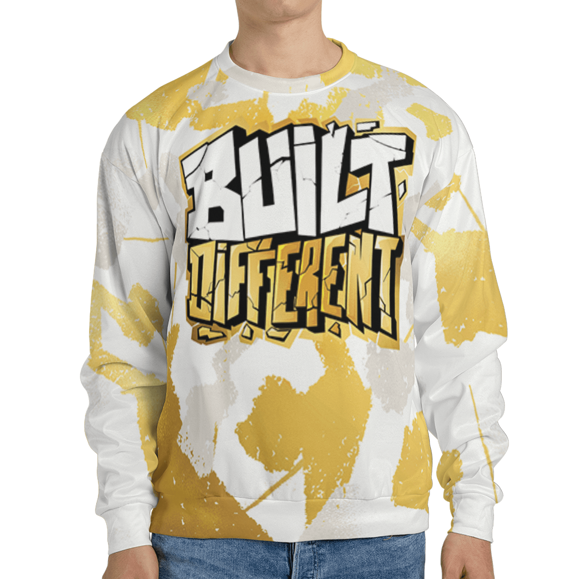 Sail 4s Sweatshirt Match Built Different 3D All-Over Print Broken - NastyJamz