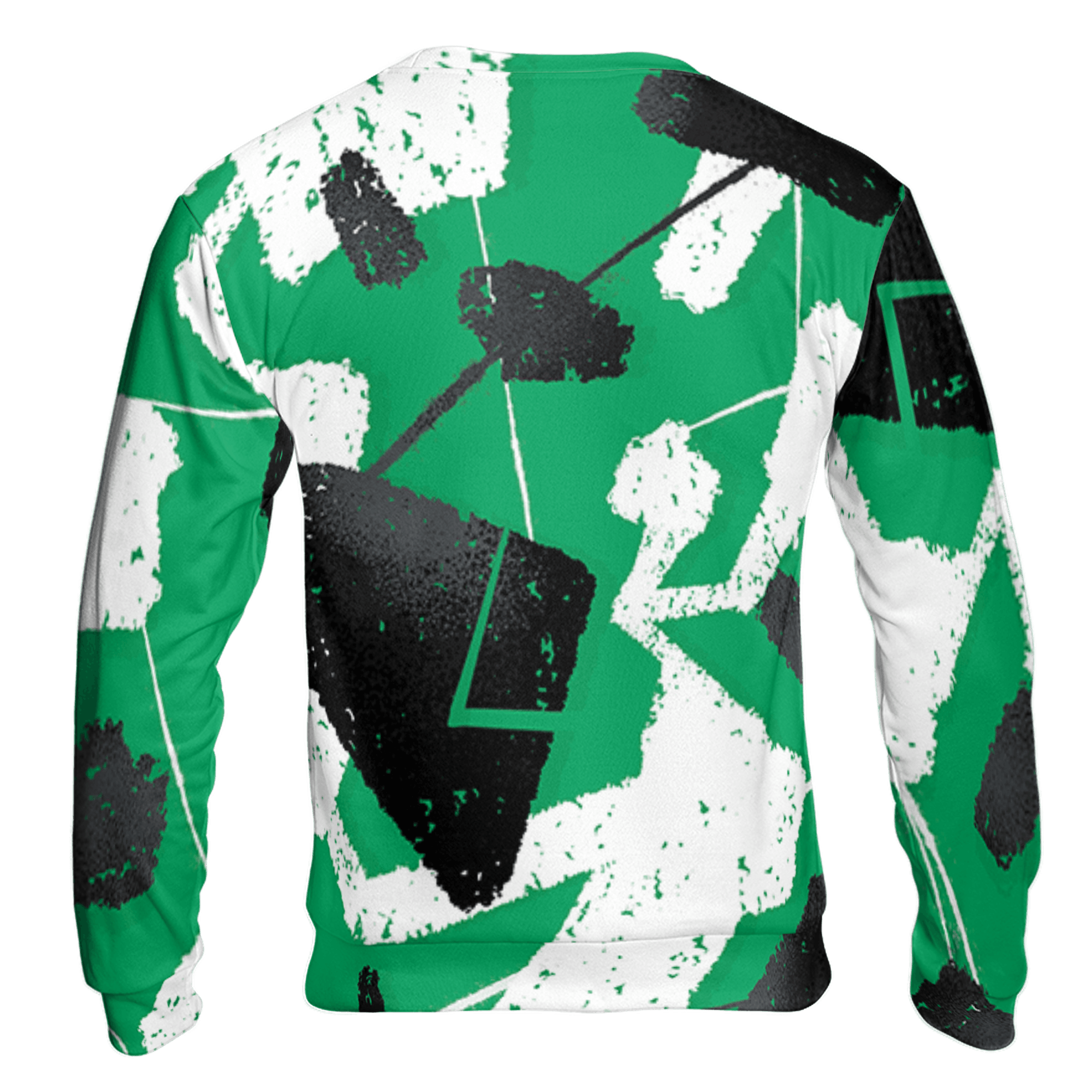 Lucky Green 5s Sweatshirt Match Built Different 3D All-Over Print Broken - NastyJamz