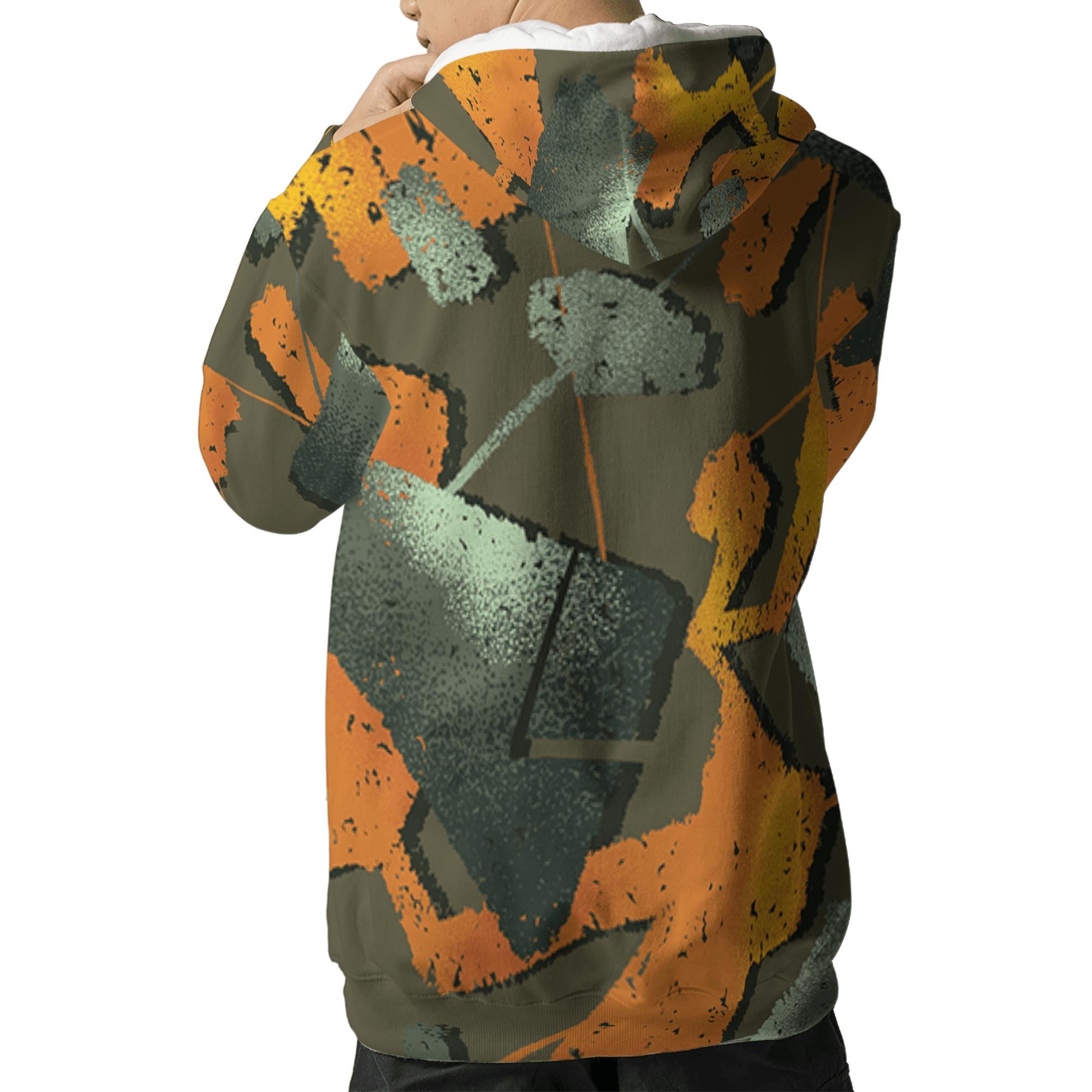 Olive 5s Hoodie Match Built Different 3D All-Over Print Broken - NastyJamz