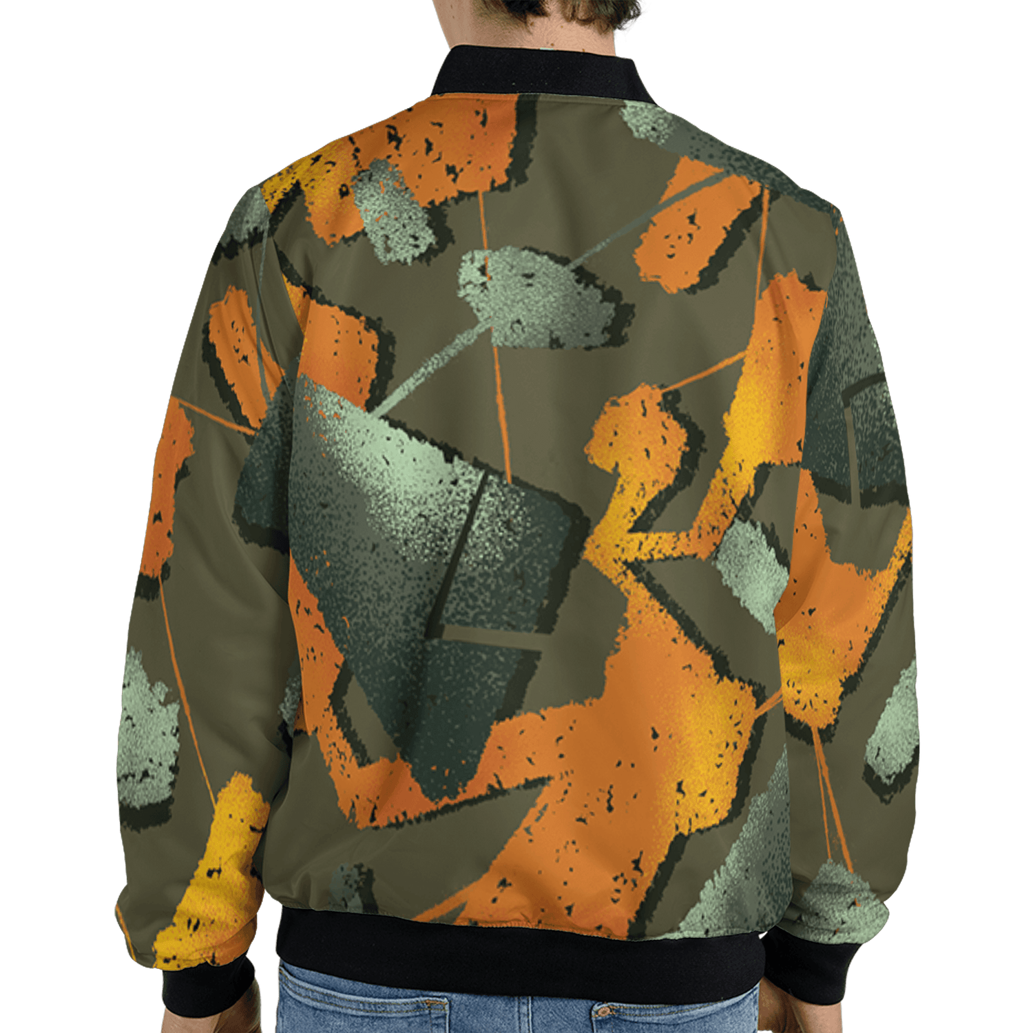 Olive 5s Jacket Match Built Different 3D All-Over Print Broken - NastyJamz