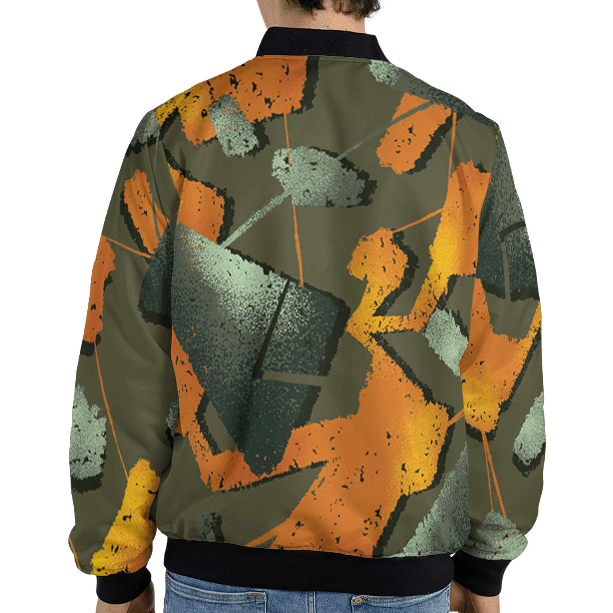 Olive 5s Jacket Match Built Different 3D All-Over Print Broken - NastyJamz