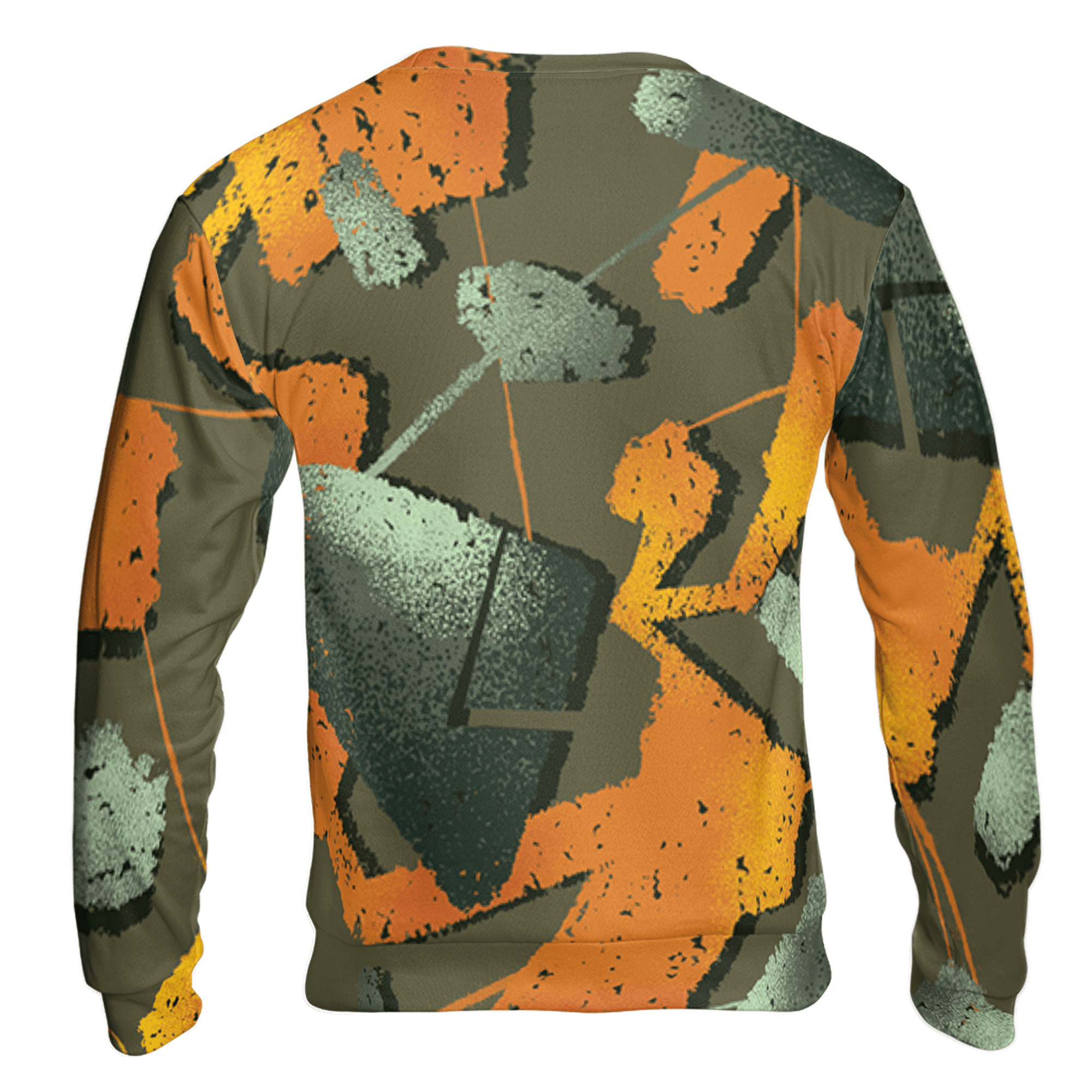 Olive 5s Sweatshirt Match Built Different 3D All-Over Print Broken - NastyJamz