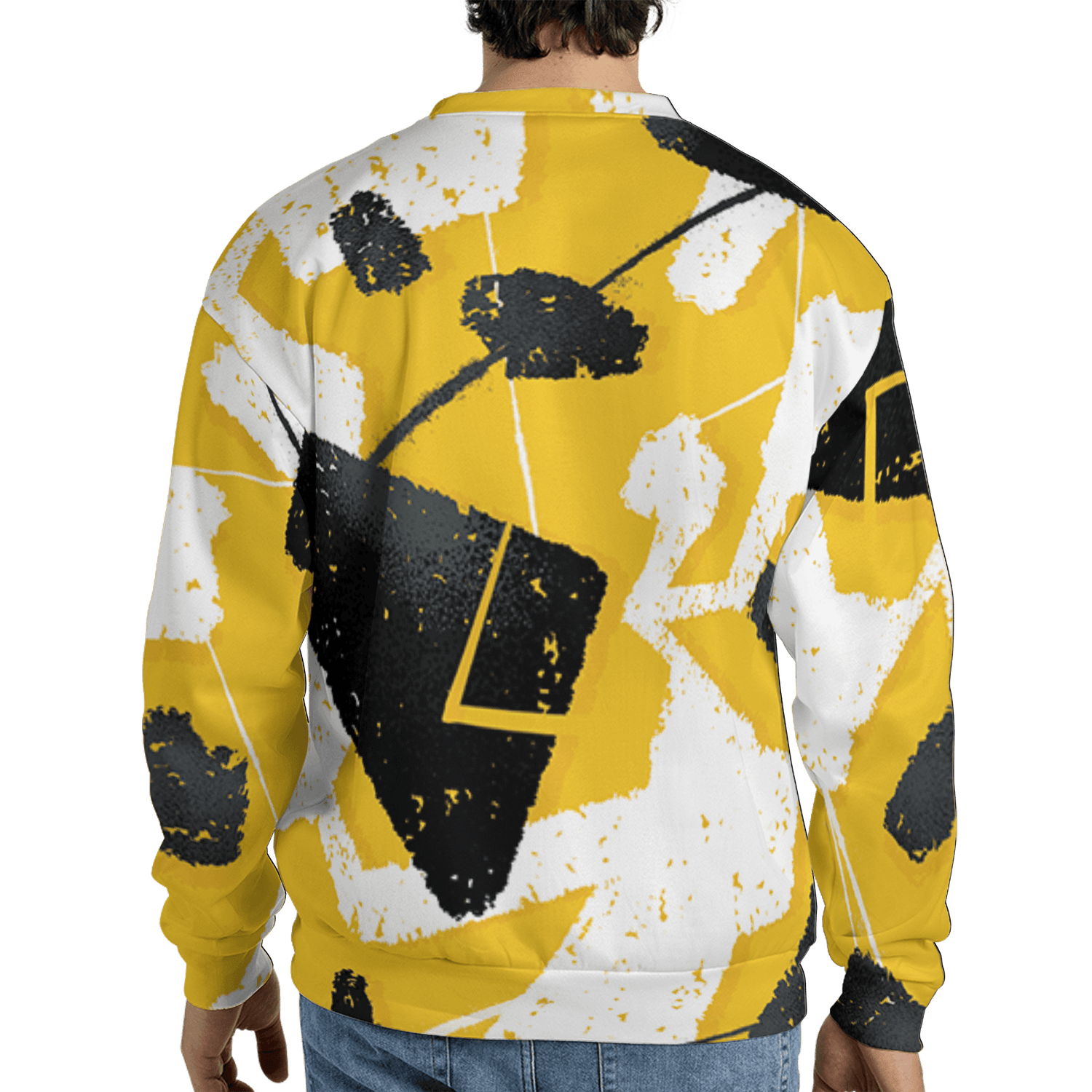 Yellow Ochre 6s Sweatshirt Match Built Different 3D All-Over Print Broken - NastyJamz