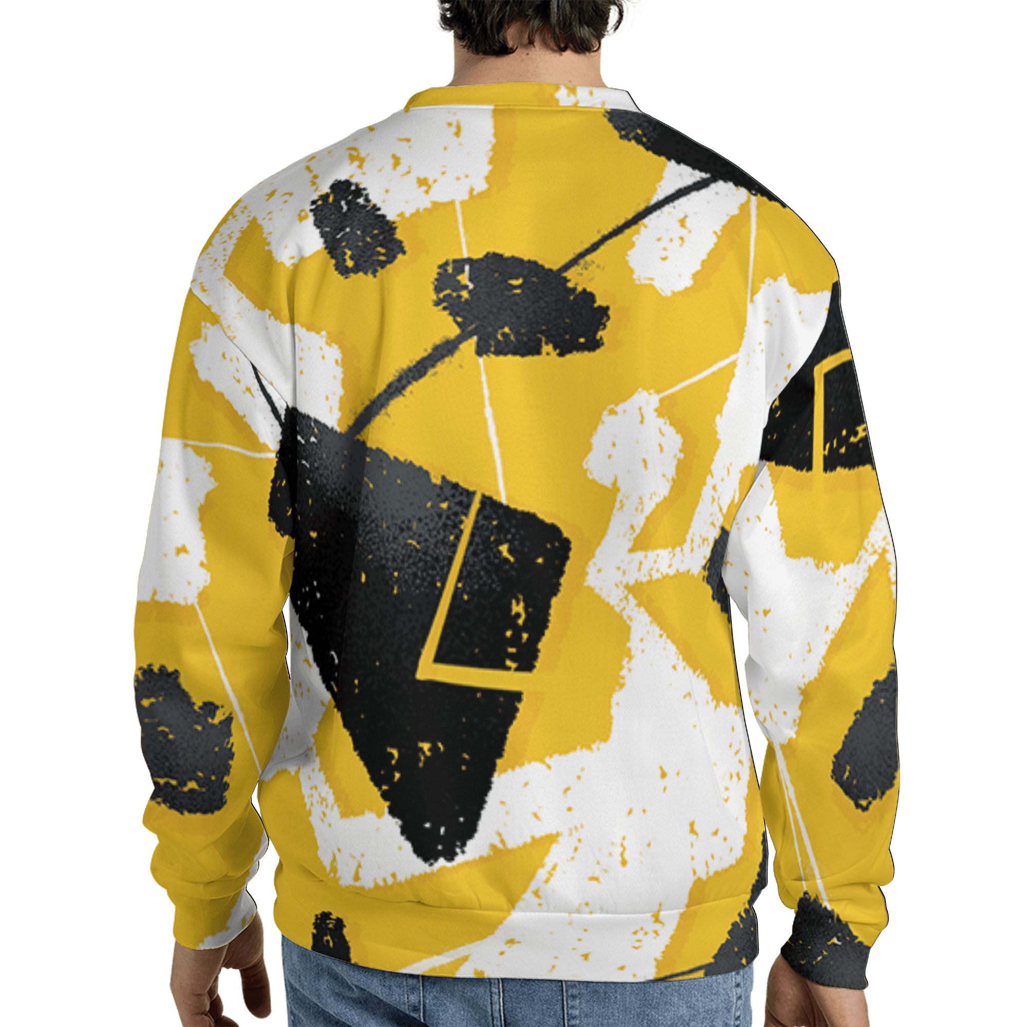 Yellow Ochre 6s Sweatshirt Match Built Different 3D All-Over Print Broken - NastyJamz