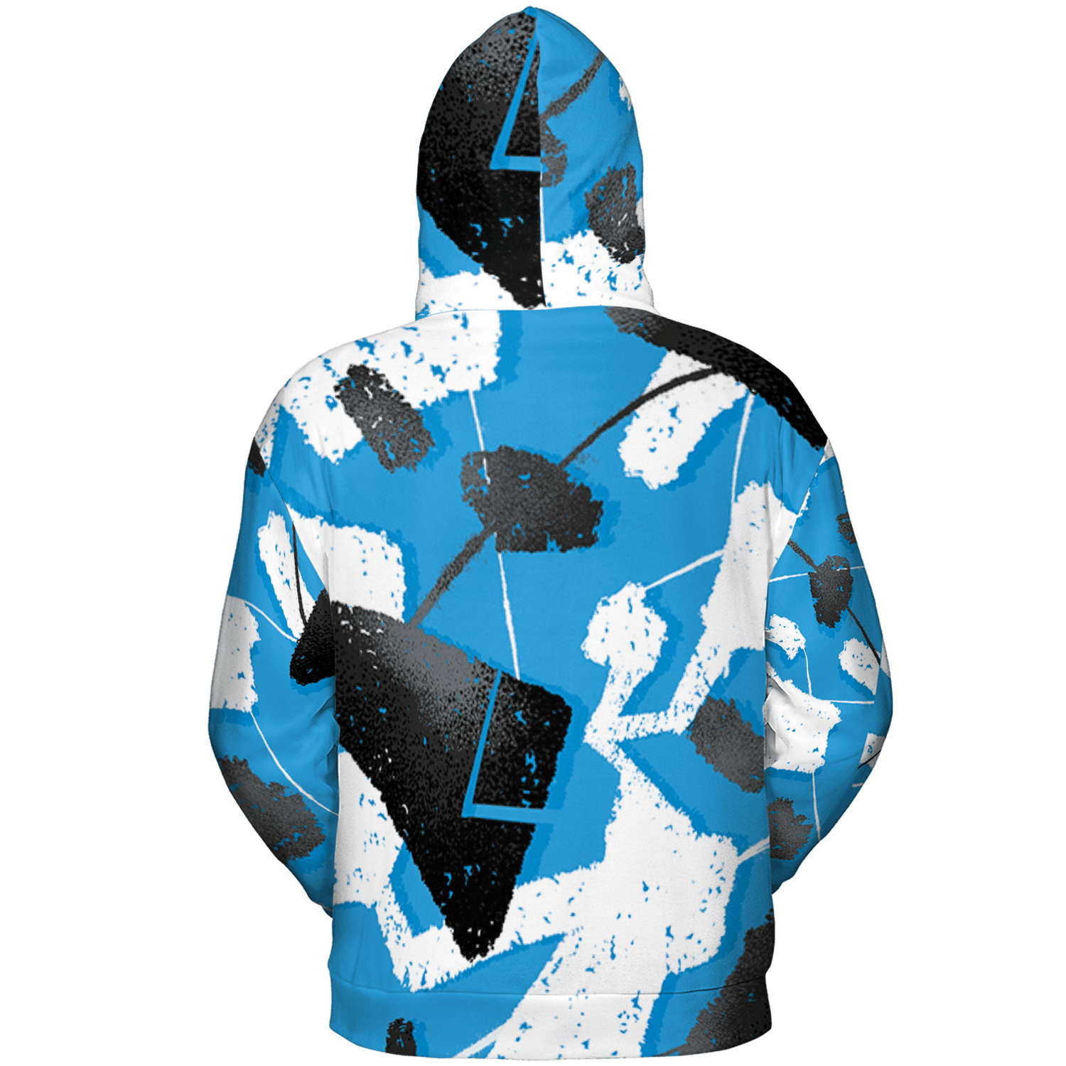 Powder Blue 9s Hoodie Match Built Different 3D All-Over Print Broken - NastyJamz
