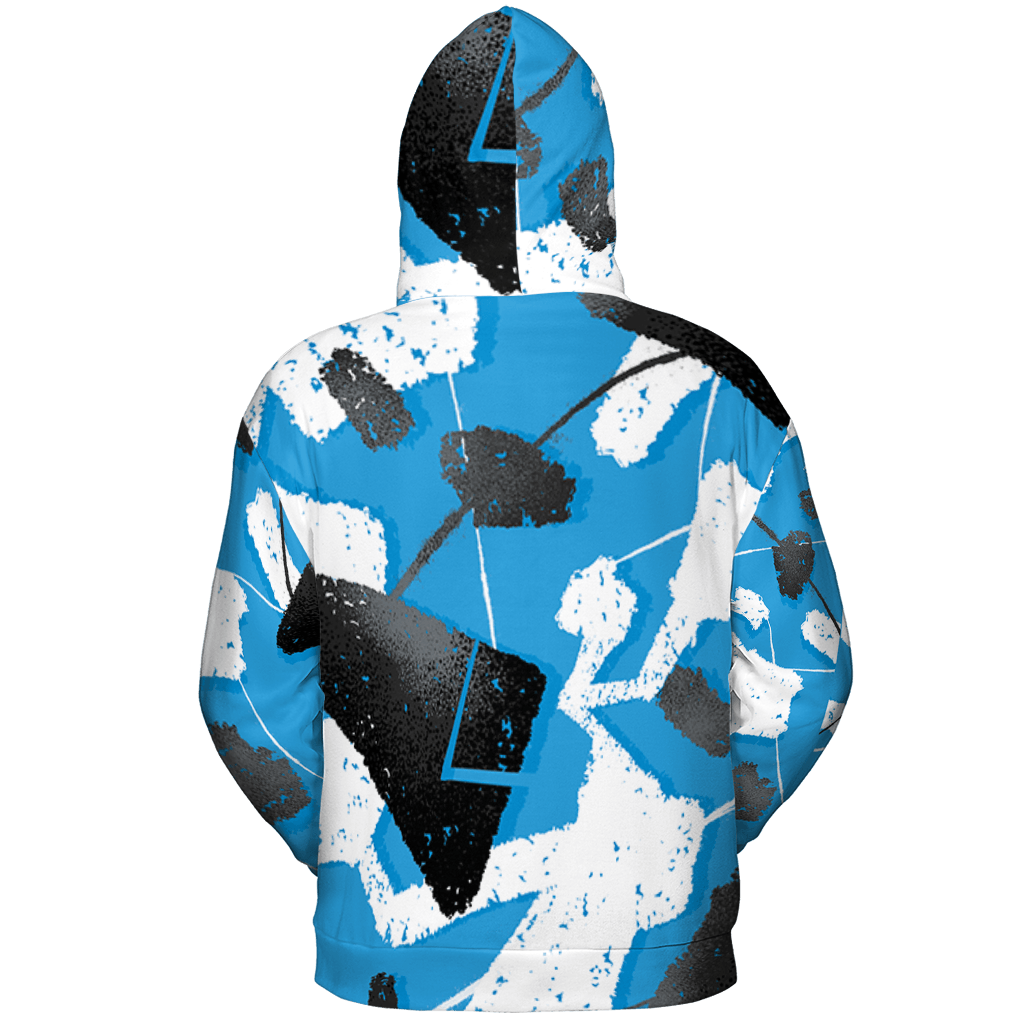 Powder Blue 9s Hoodie Match Built Different 3D All-Over Print Broken - NastyJamz