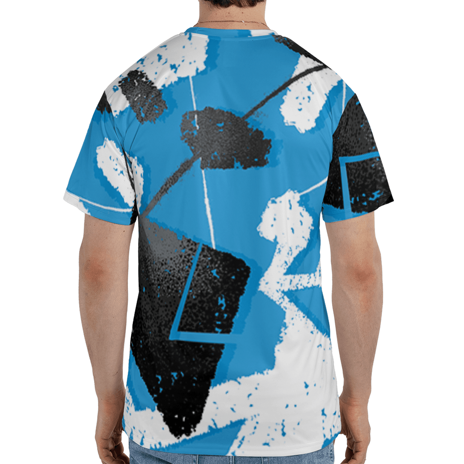 Powder Blue 9s T Shirt Match Built Different 3D All-Over Print Broken - NastyJamz