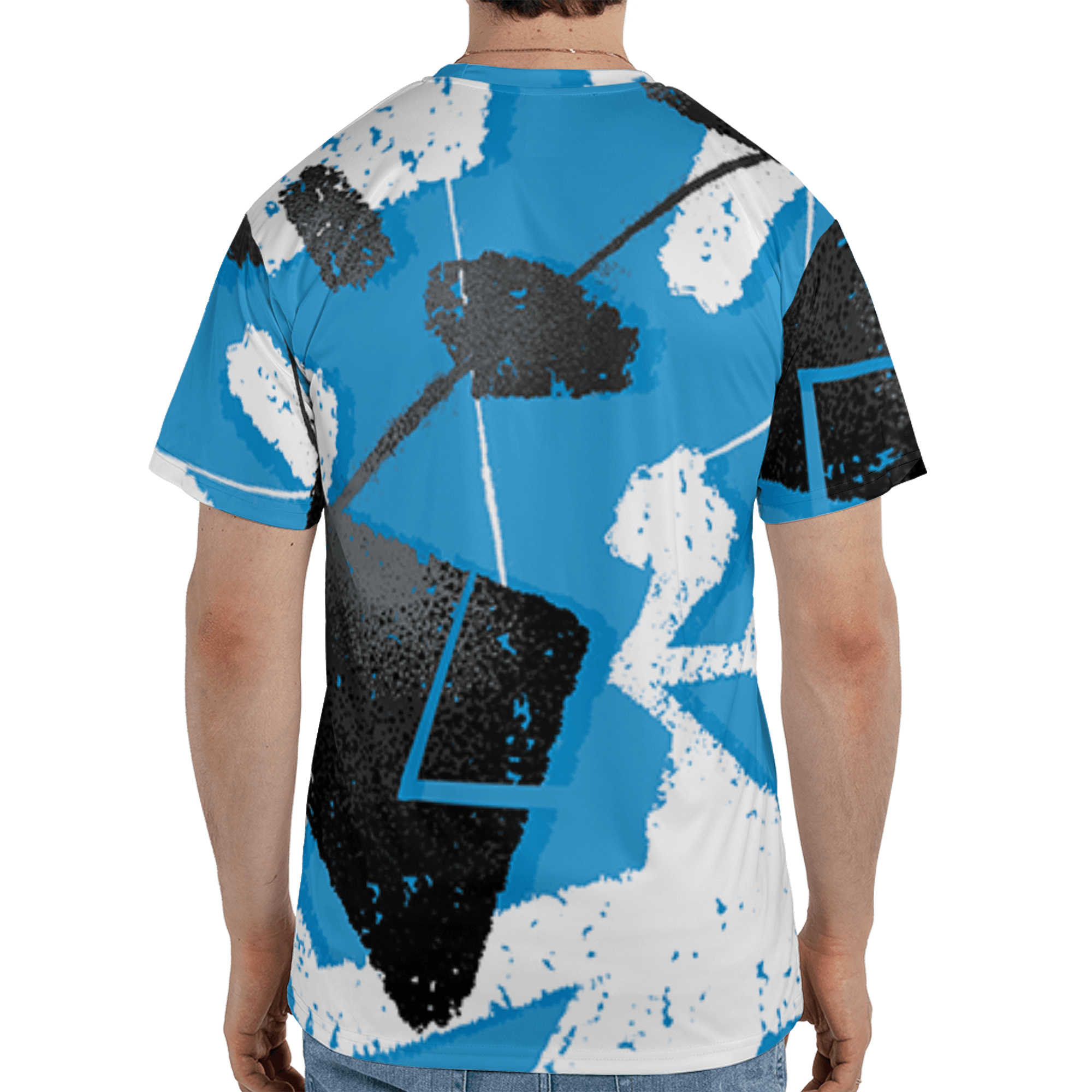 Powder Blue 9s T Shirt Match Built Different 3D All-Over Print Broken - NastyJamz