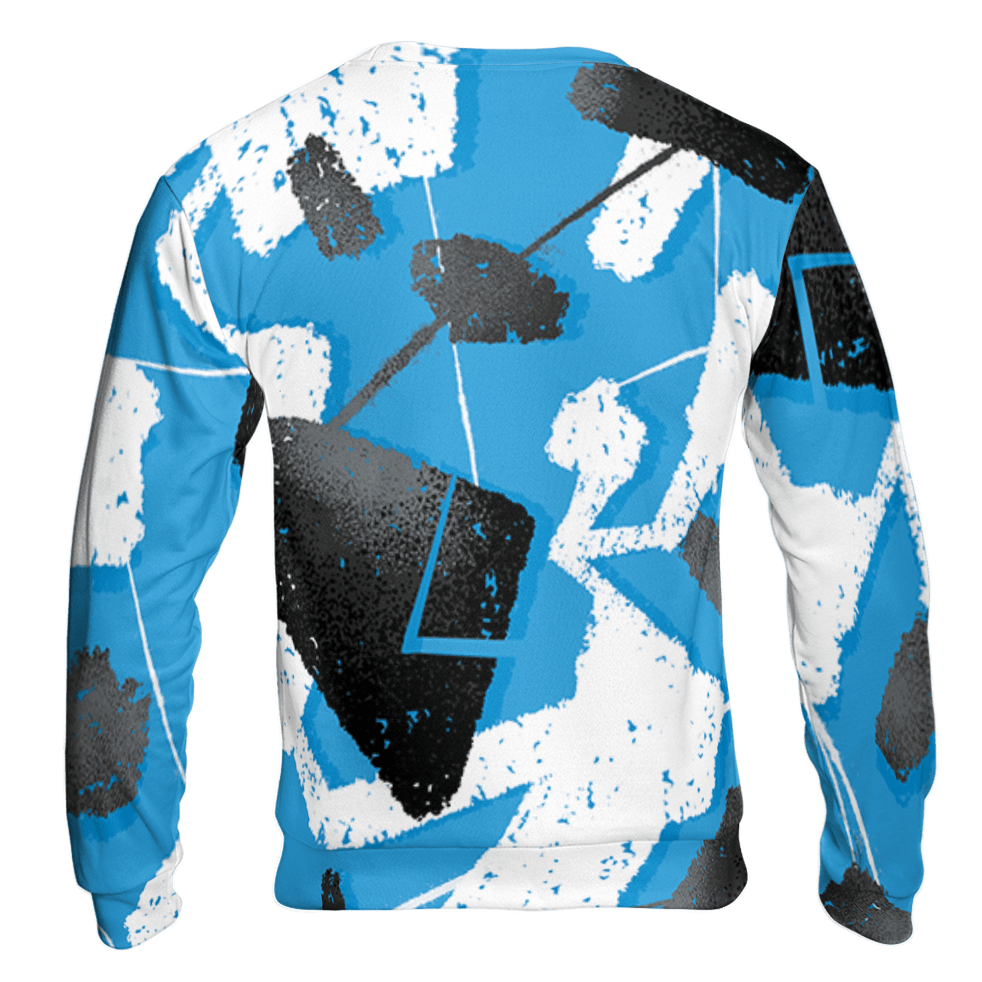 Powder Blue 9s Sweatshirt Match Built Different 3D All-Over Print Broken - NastyJamz