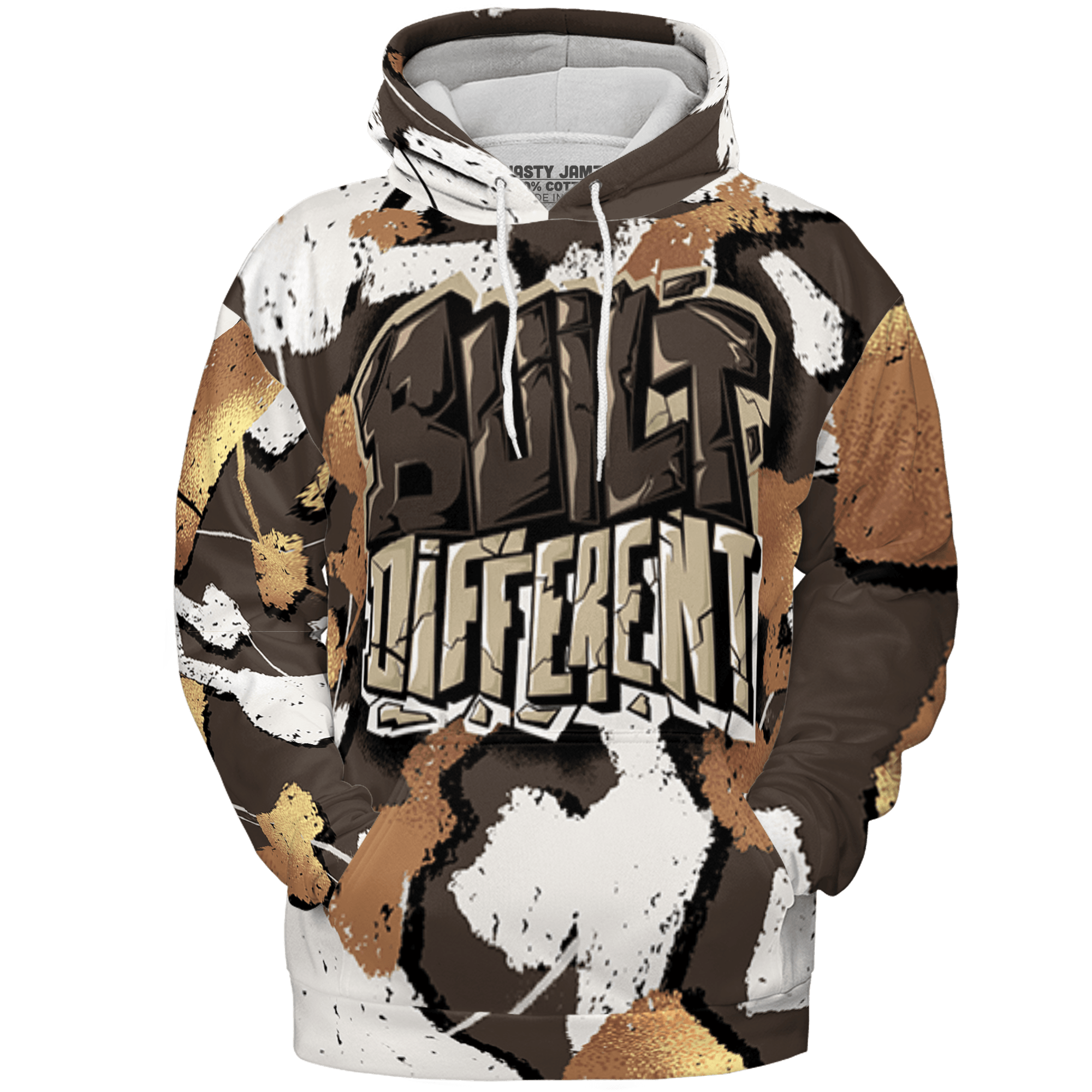 Jumpman Jack Hoodie Match Built Different 3D All-Over Print Broken - NastyJamz