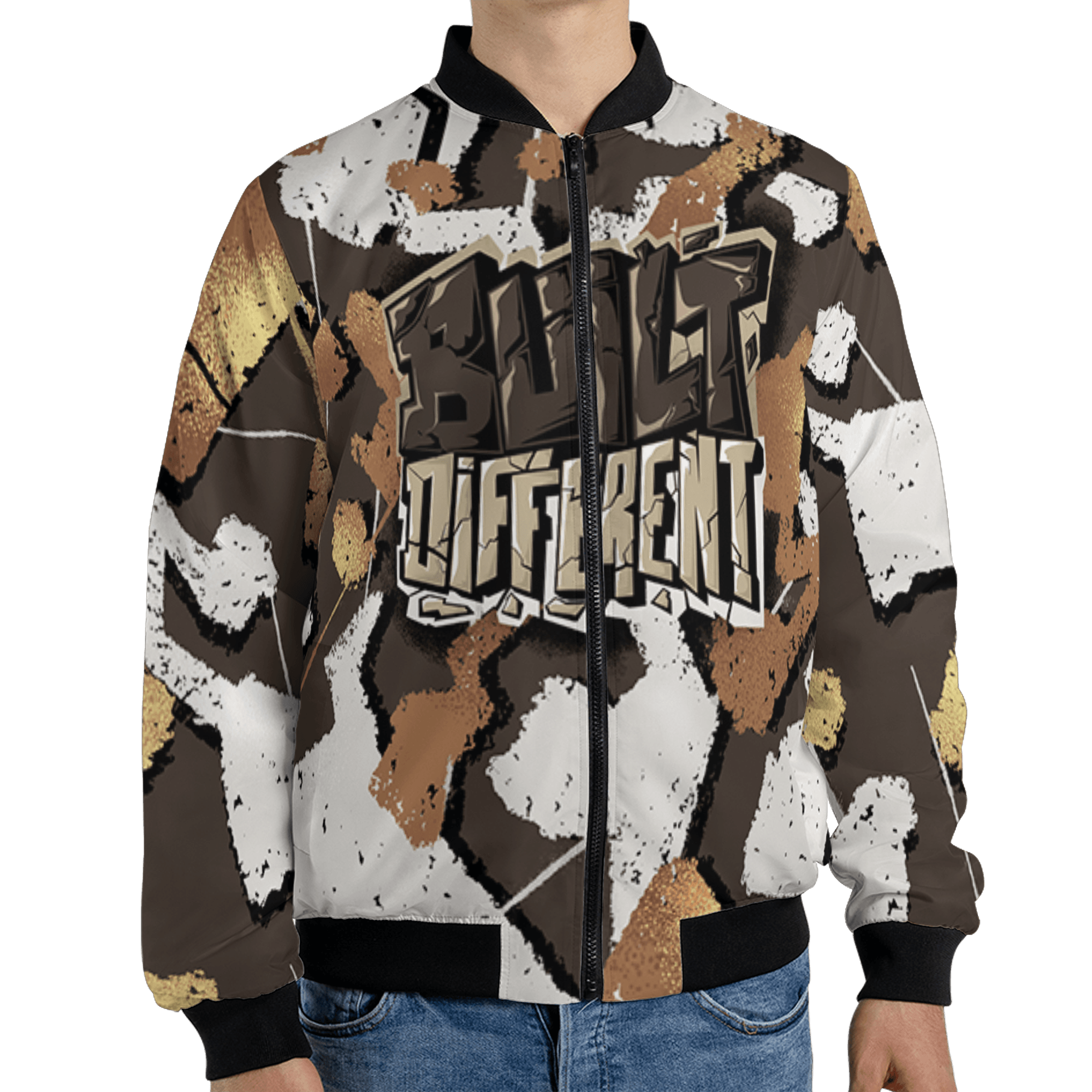 Jumpman Jack Jacket Match Built Different 3D All-Over Print Broken - NastyJamz