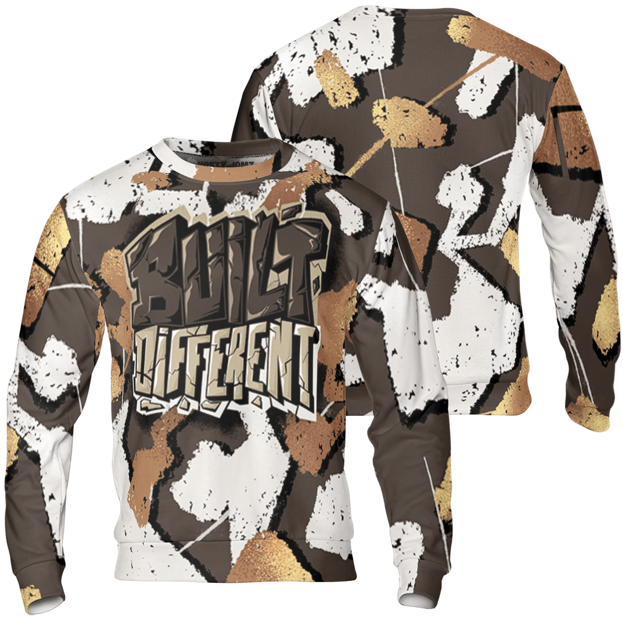 Jumpman Jack Sweatshirt Match Built Different 3D All-Over Print Broken - NastyJamz