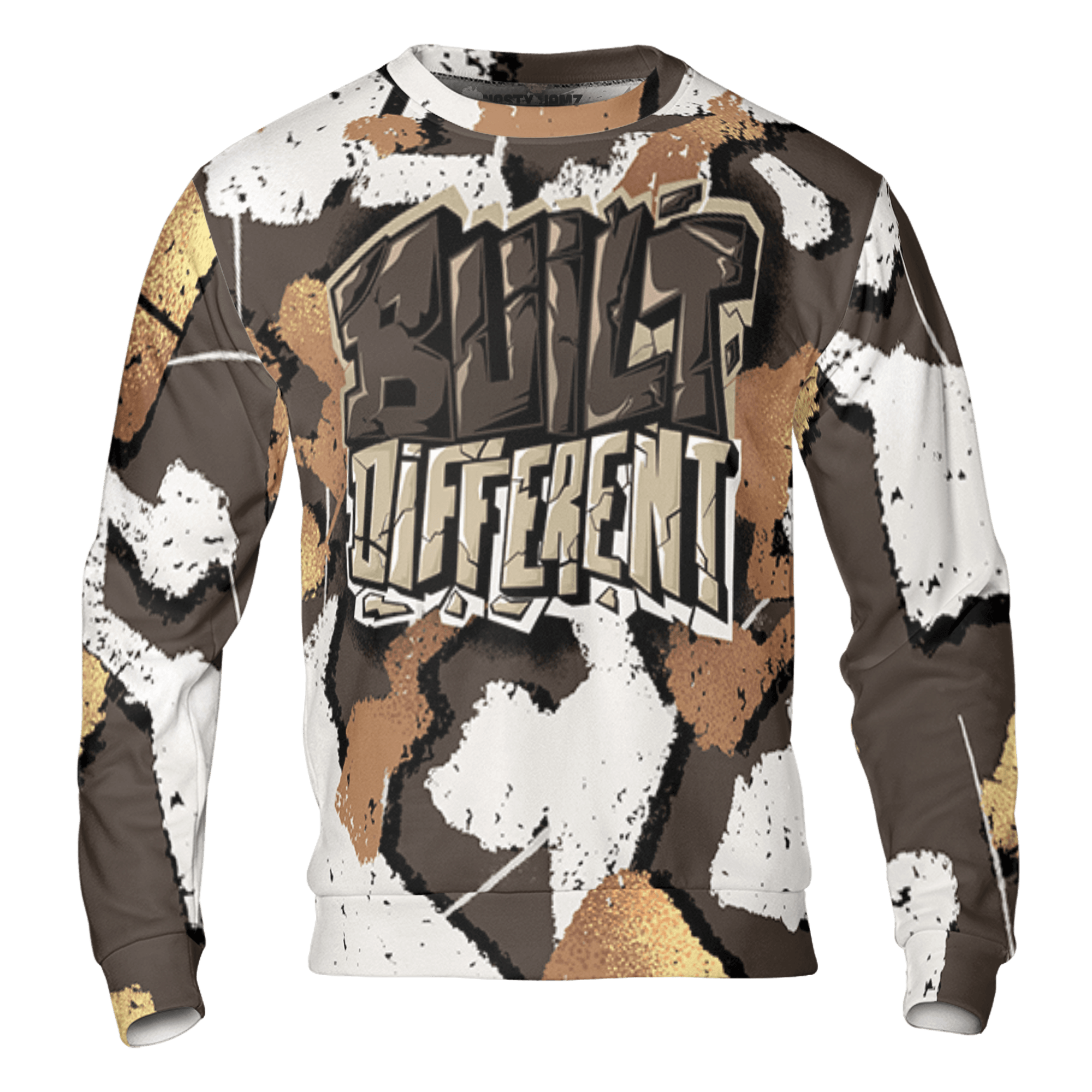 Jumpman Jack Sweatshirt Match Built Different 3D All-Over Print Broken - NastyJamz
