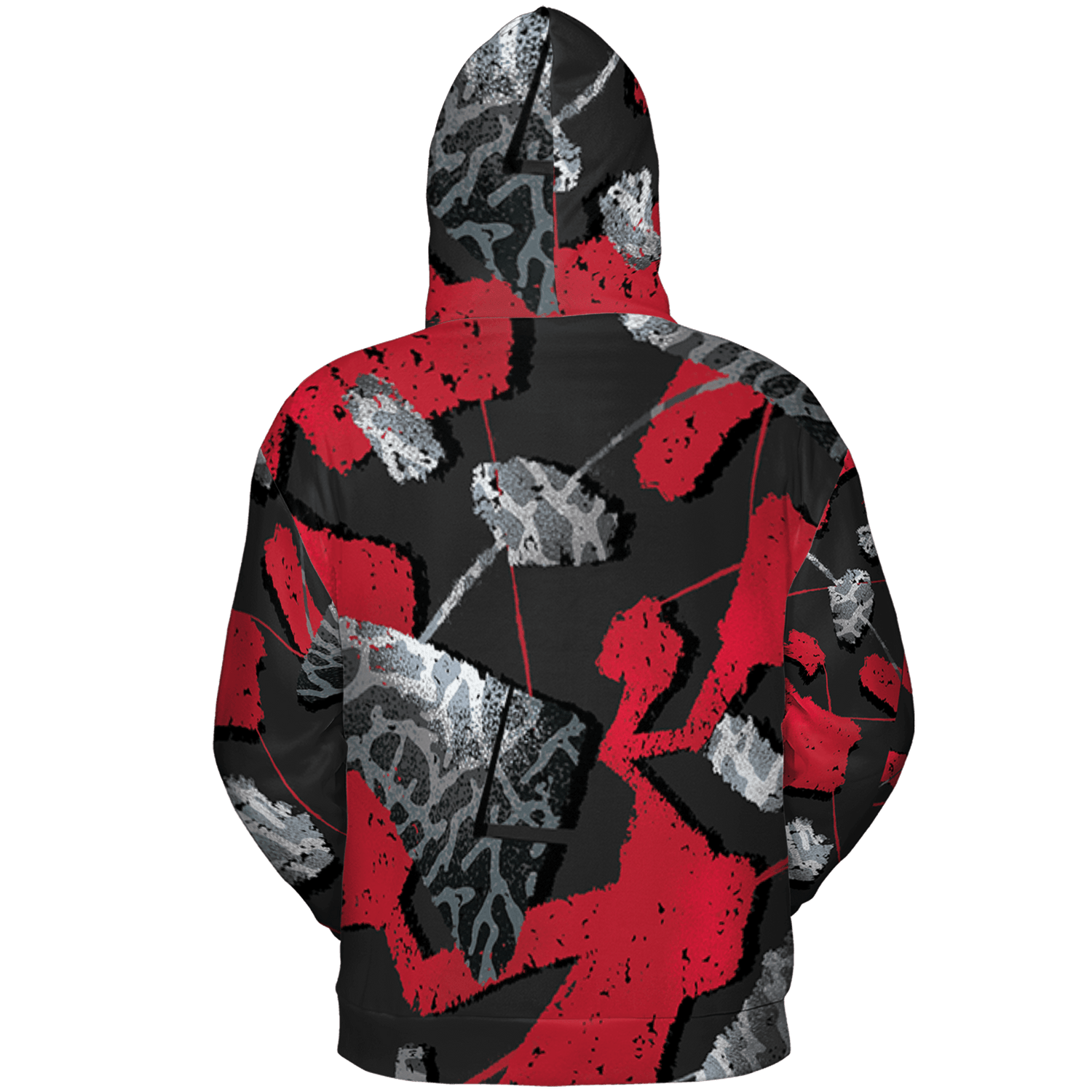 Spizike Low Bred Hoodie Match Built Different 3D All-Over Print Broken - NastyJamz