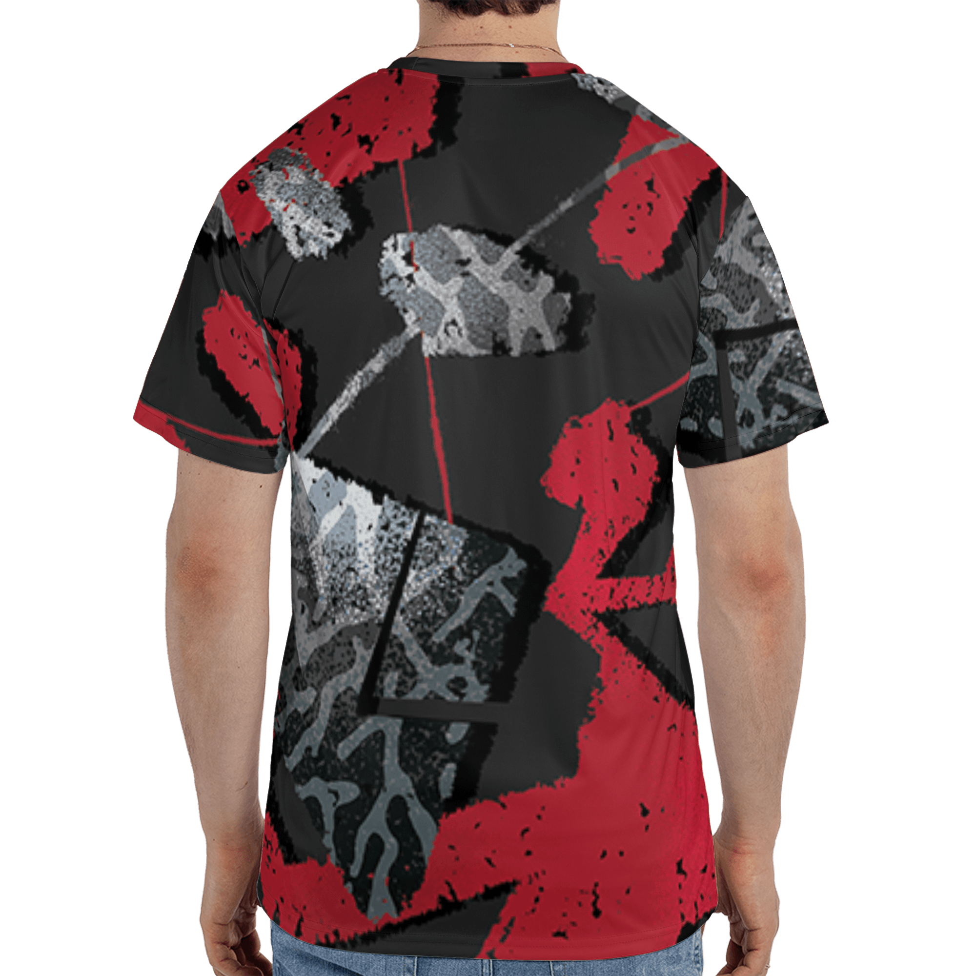 Spizike Low Bred T Shirt Match Built Different 3D All-Over Print Broken - NastyJamz