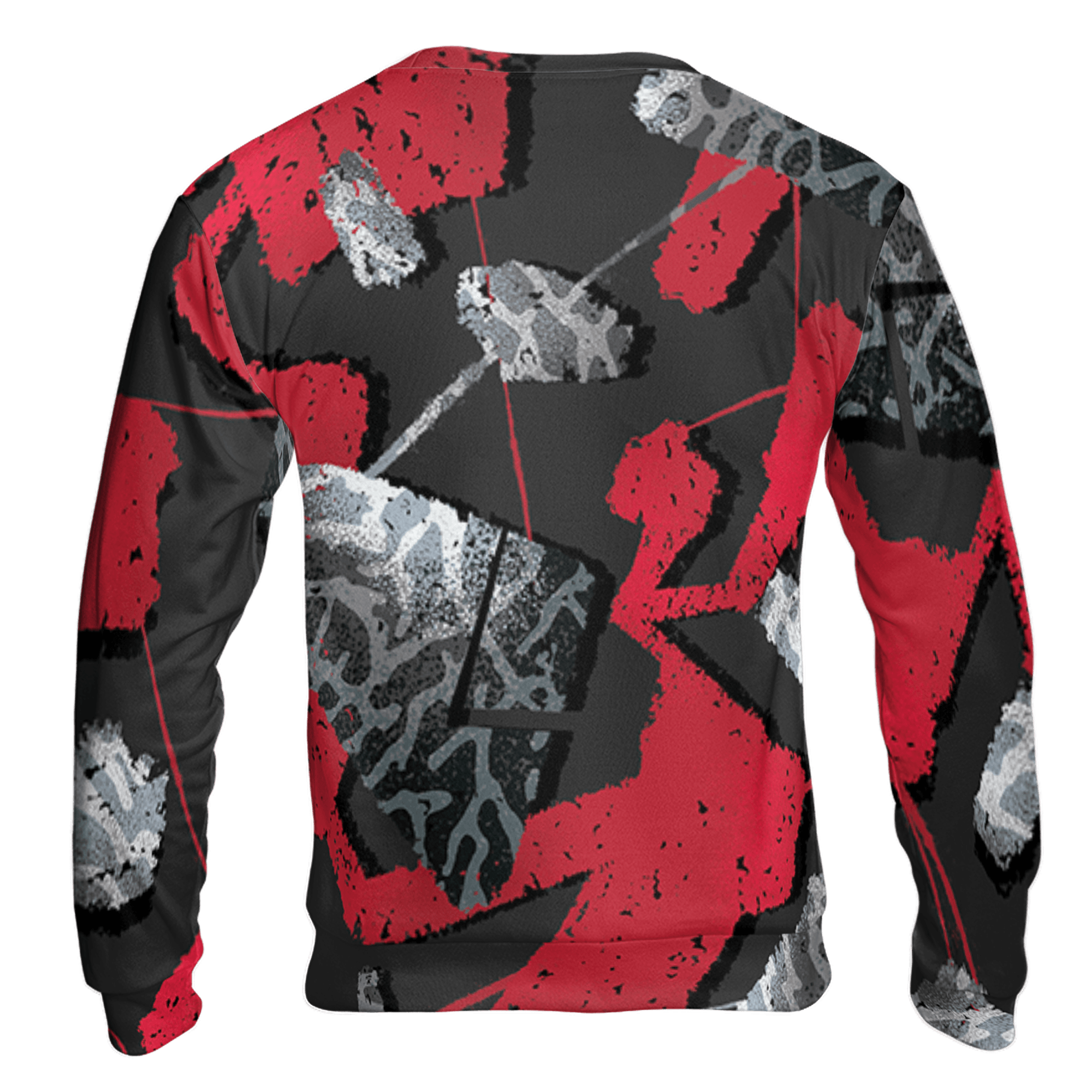 Spizike Low Bred Sweatshirt Match Built Different 3D All-Over Print Broken - NastyJamz