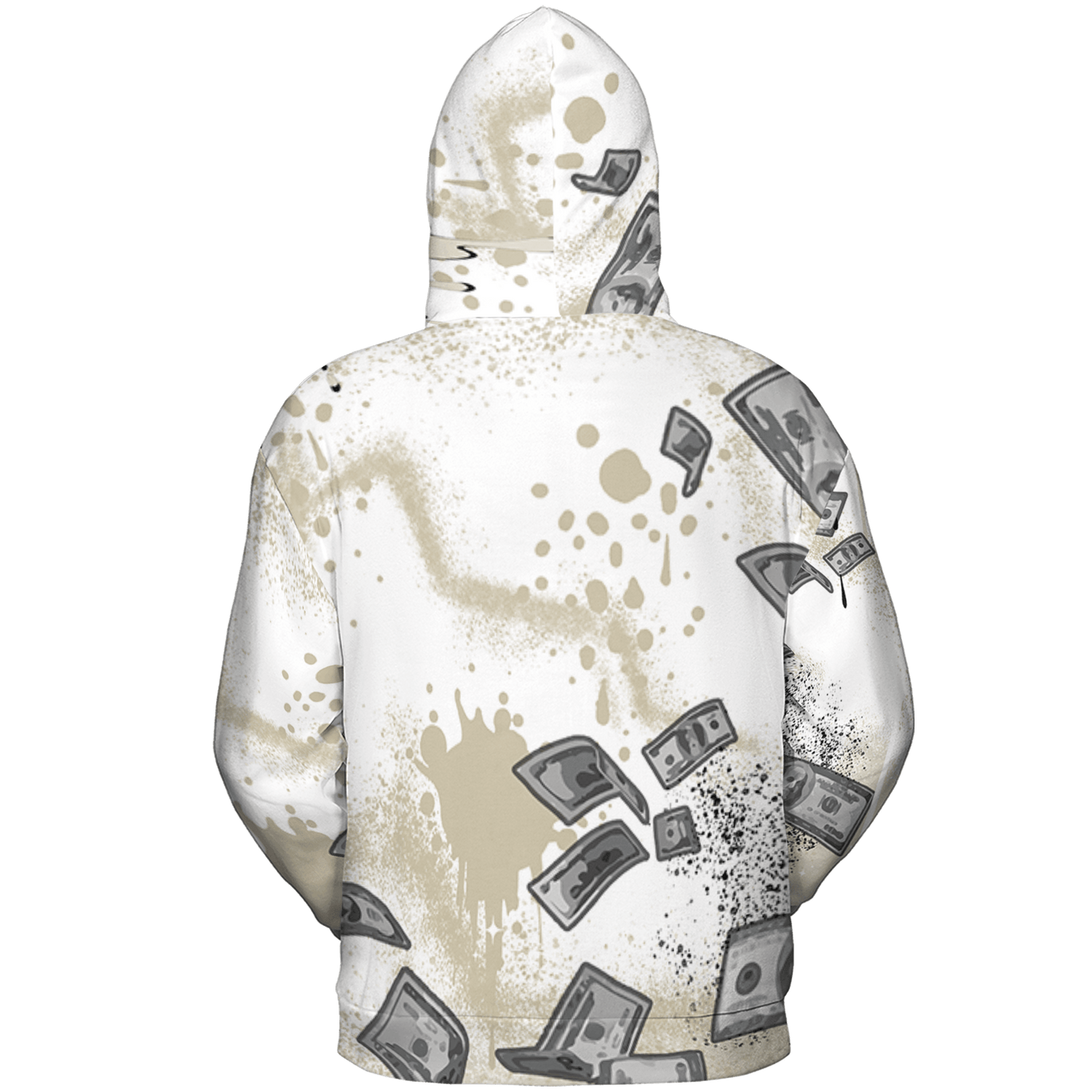Gratitude 11s Hoodie Match Cash Money 3D All-Over Print Splash Paint - NastyJamz