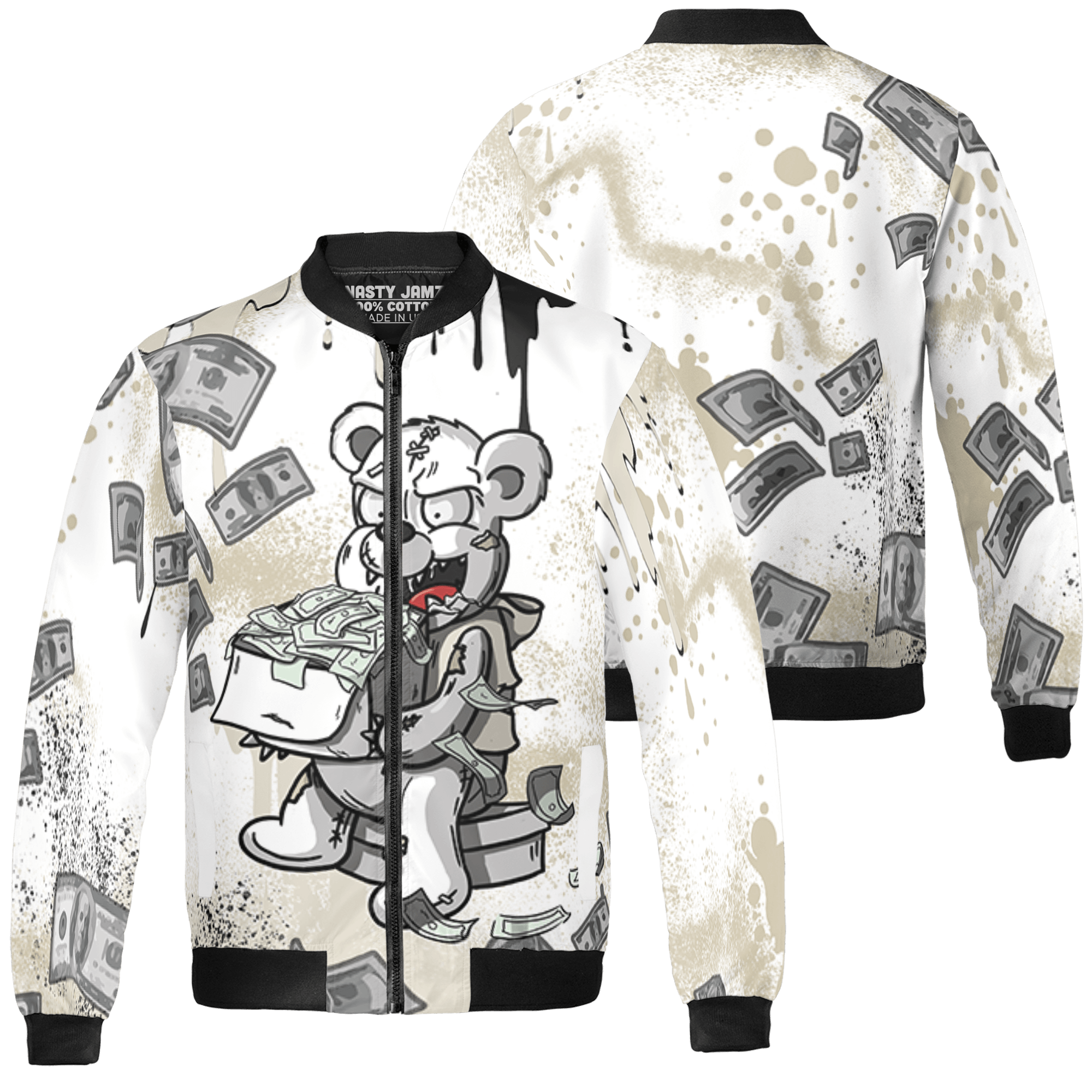 Gratitude 11s Jacket Match Cash Money 3D All-Over Print Splash Paint - NastyJamz