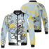 Blue Grey 13s Jacket Match Cash Money 3D All-Over Print Splash Paint - NastyJamz
