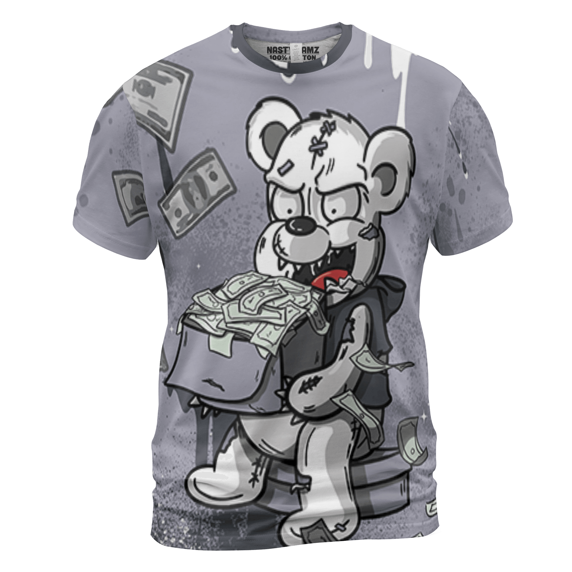 Stealth 14s T Shirt Match Cash Money 3D All-Over Print Splash Paint - NastyJamz