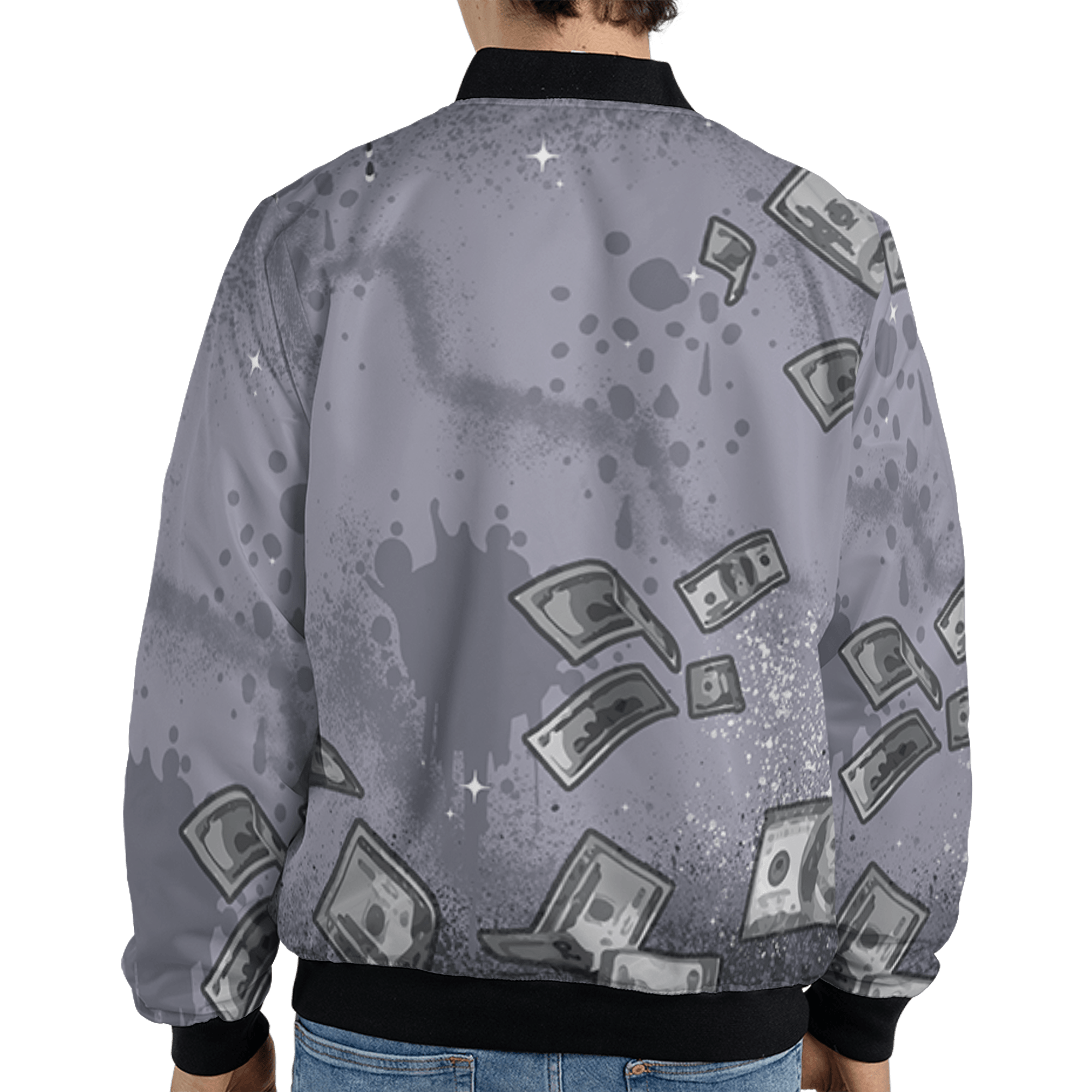 Stealth 14s Jacket Match Cash Money 3D All-Over Print Splash Paint - NastyJamz