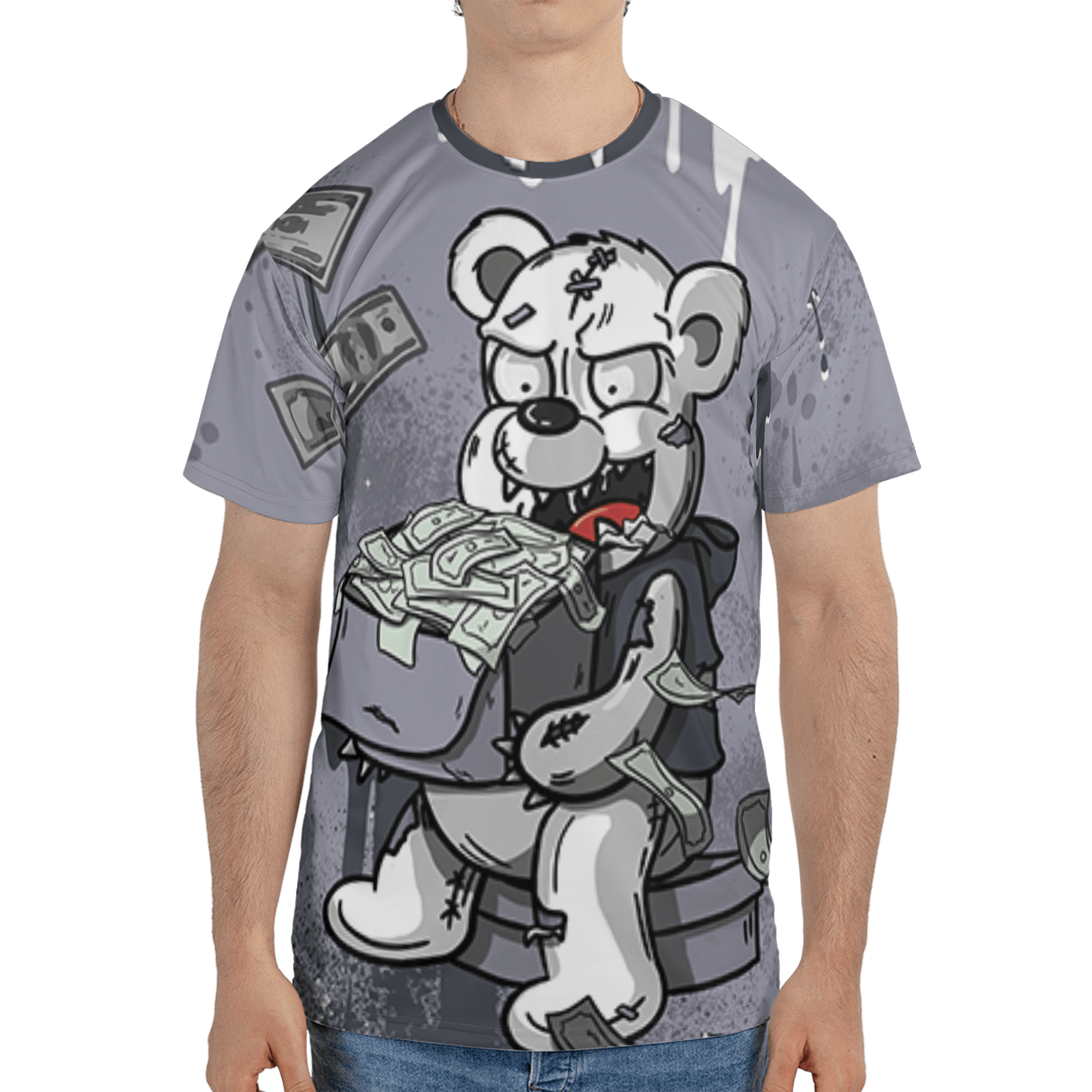 Stealth 14s T Shirt Match Cash Money 3D All-Over Print Splash Paint - NastyJamz