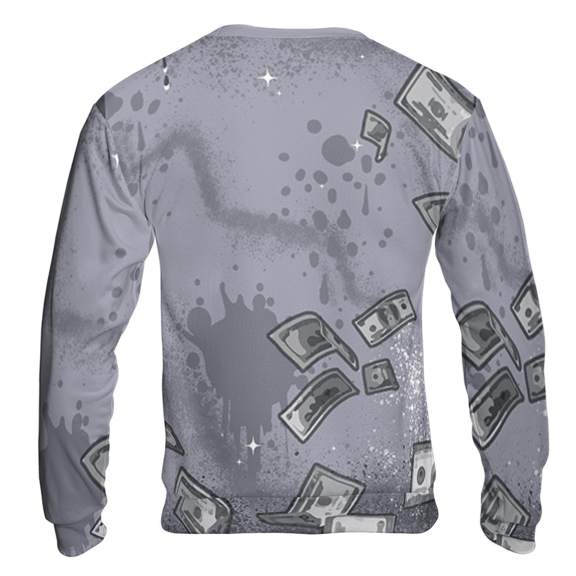 Stealth 14s Sweatshirt Match Cash Money 3D All-Over Print Splash Paint - NastyJamz