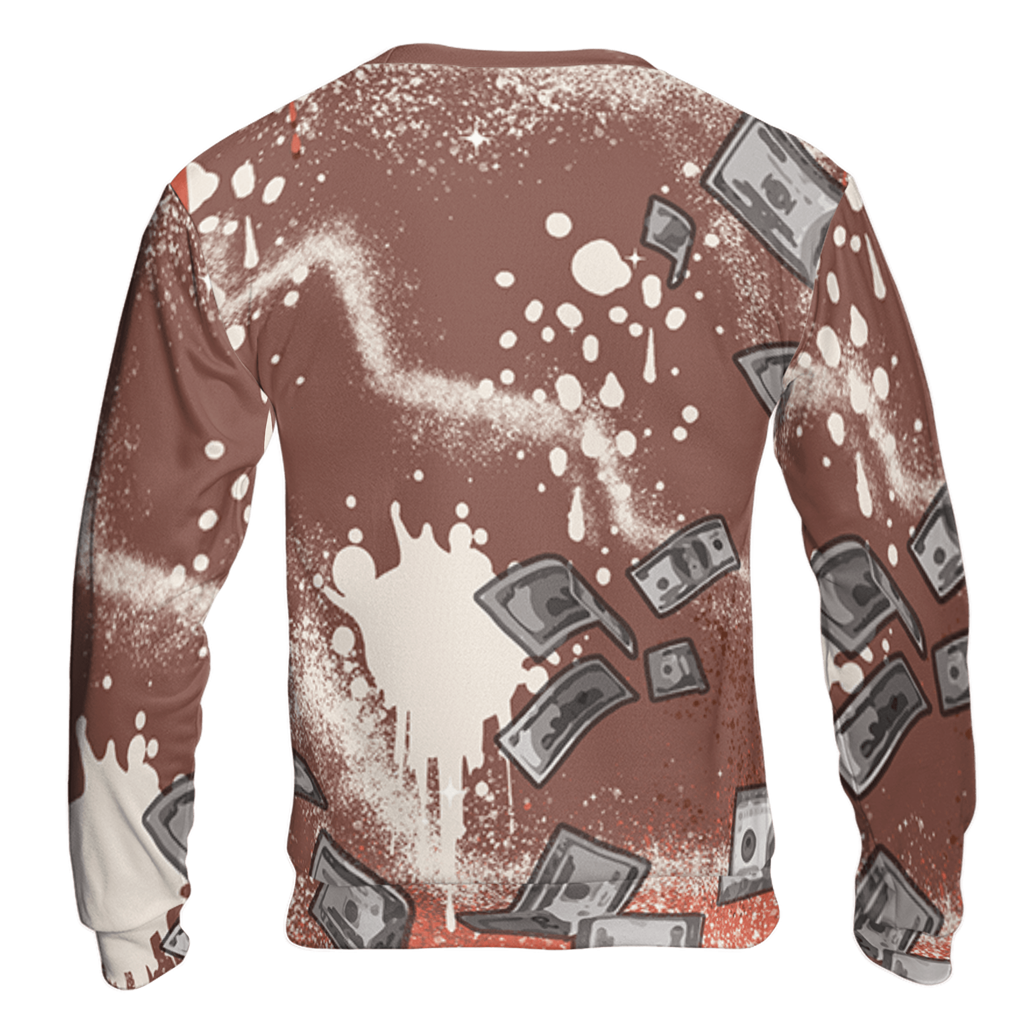 High OG Dusted Clay 1s Sweatshirt Match Cash Money 3D All-Over Print Splash Paint - NastyJamz