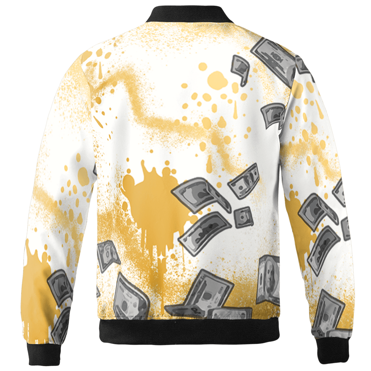 Sail 4s Jacket Match Cash Money 3D All-Over Print Splash Paint - NastyJamz