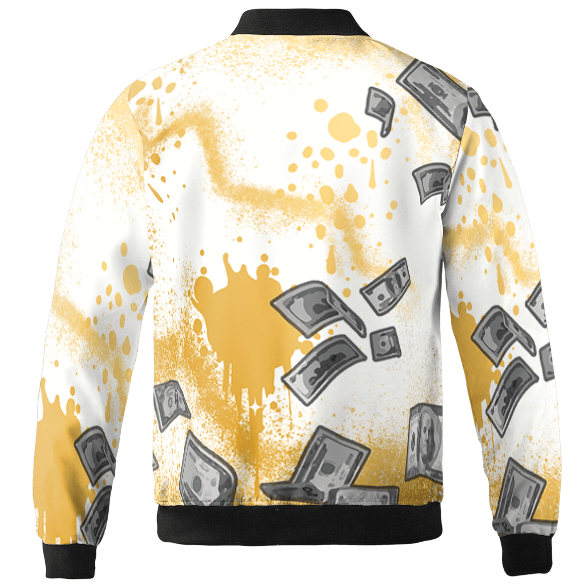 Sail 4s Jacket Match Cash Money 3D All-Over Print Splash Paint - NastyJamz