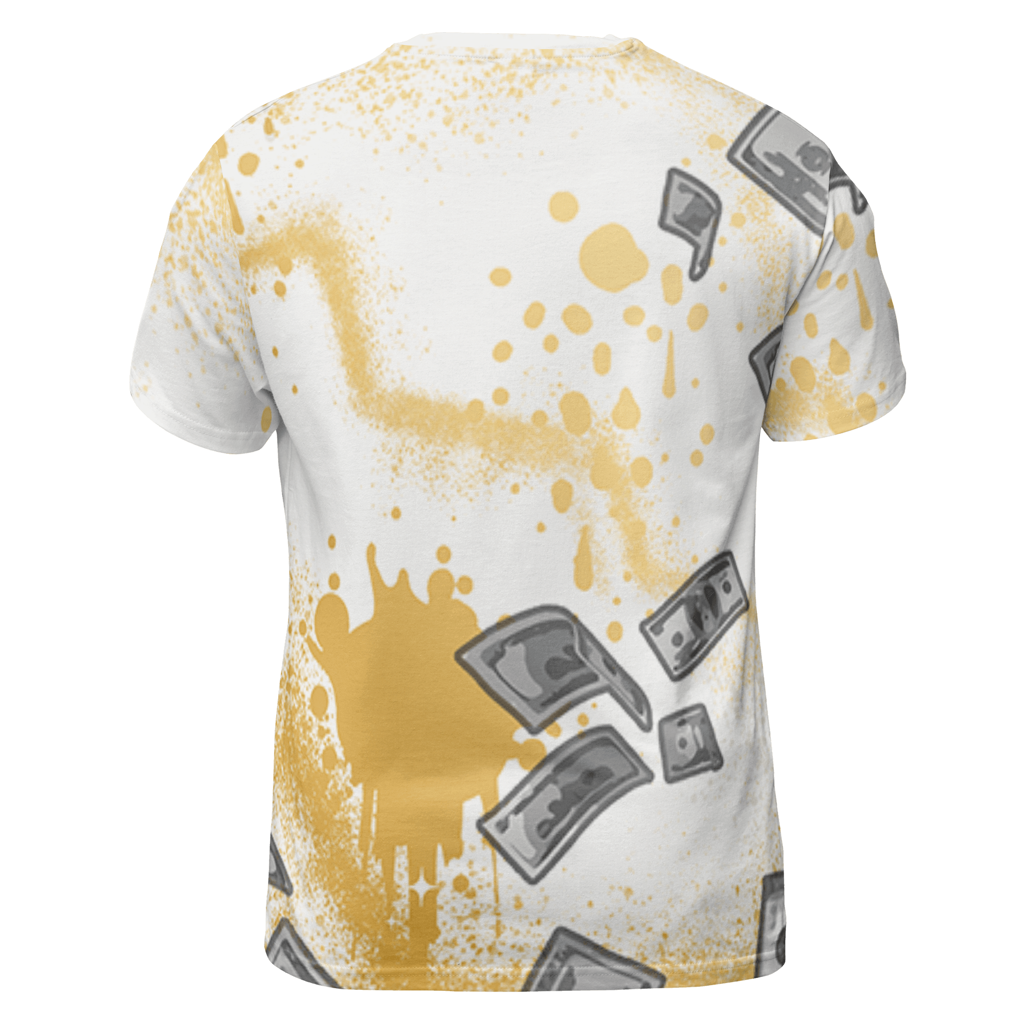 Sail 4s T Shirt Match Cash Money 3D All-Over Print Splash Paint - NastyJamz