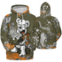 Olive 5s Hoodie Match Cash Money 3D All-Over Print Splash Paint - NastyJamz