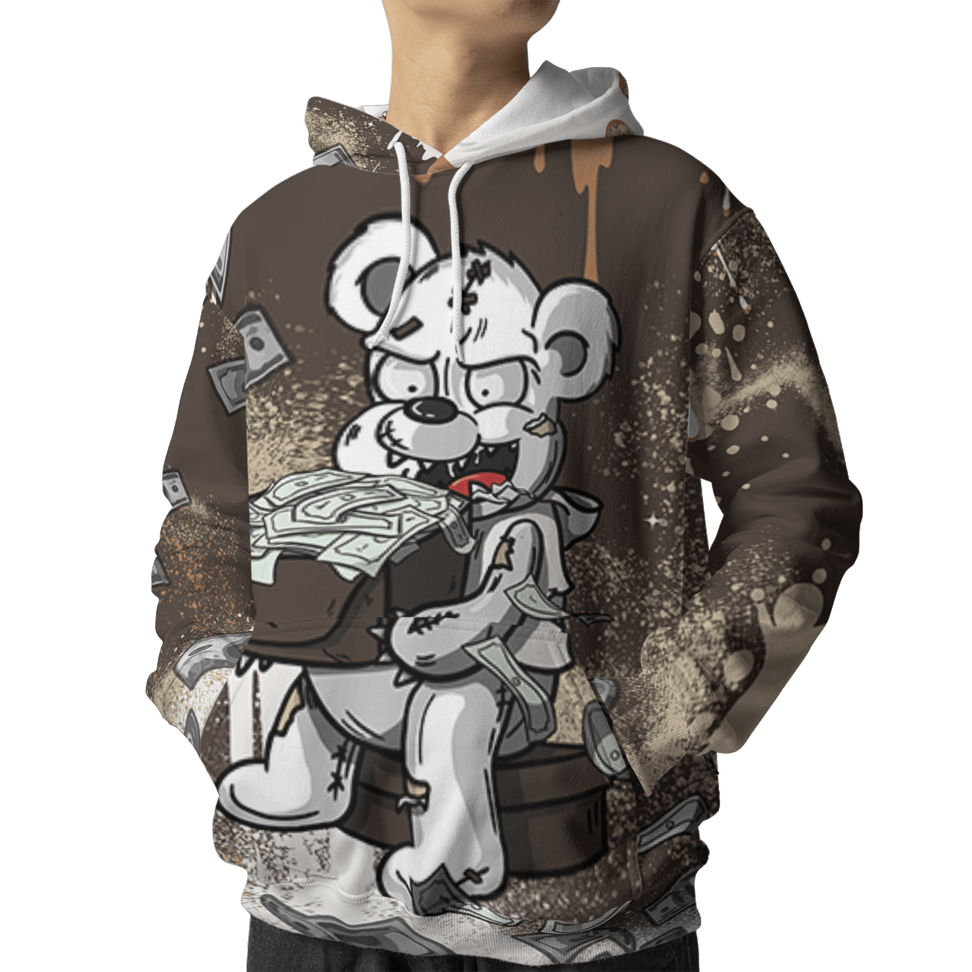 Jumpman Jack Hoodie Match Cash Money 3D All-Over Print Splash Paint - NastyJamz